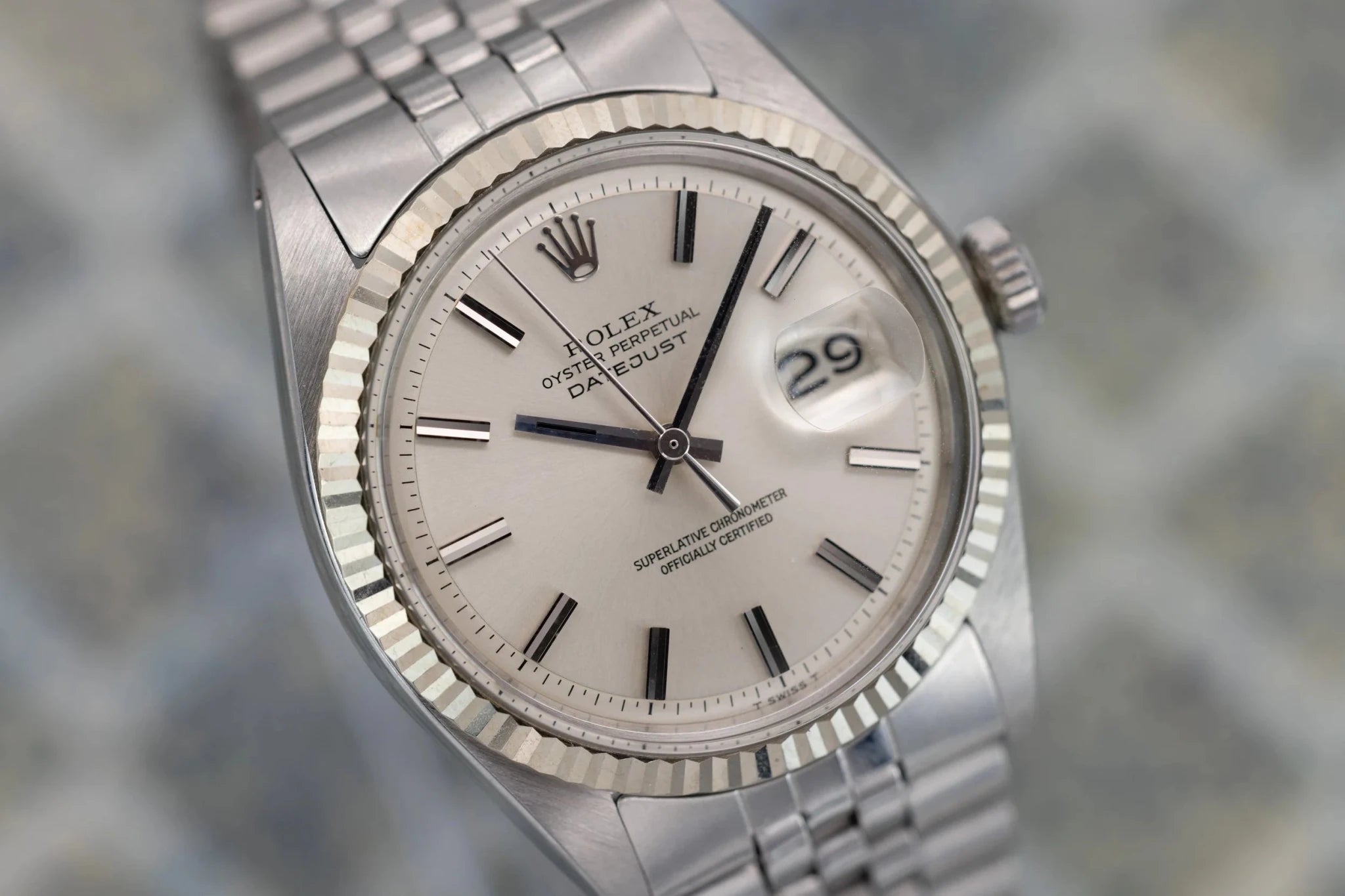 1973 Rolex Datejust Ref. 1601 | Silver Non-Lume Dial | Mint Condition - Sierra Time Co