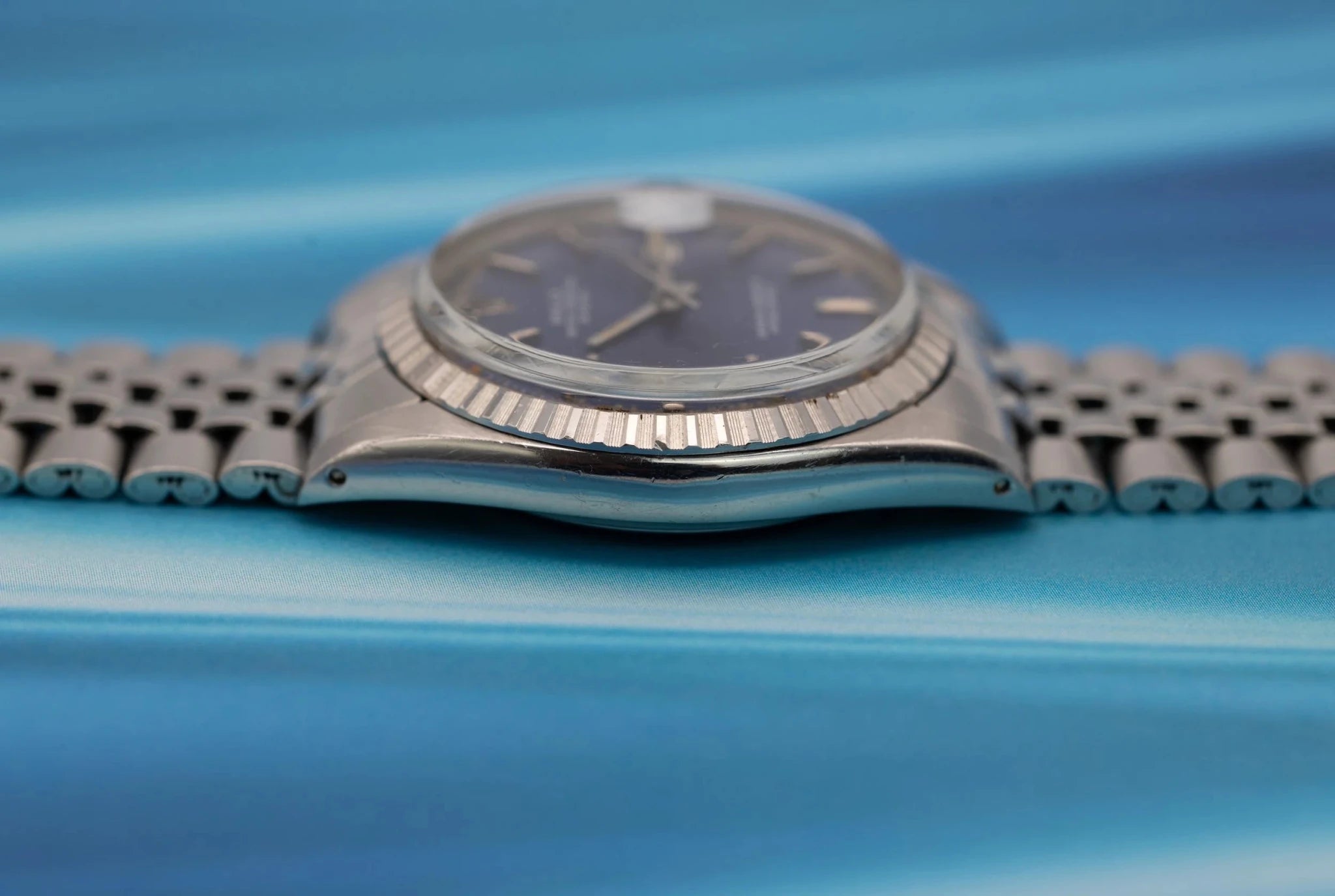 1973 Rolex Datejust Ref. 1603 | Matte Blue Tropical Dial - Sierra Time Co