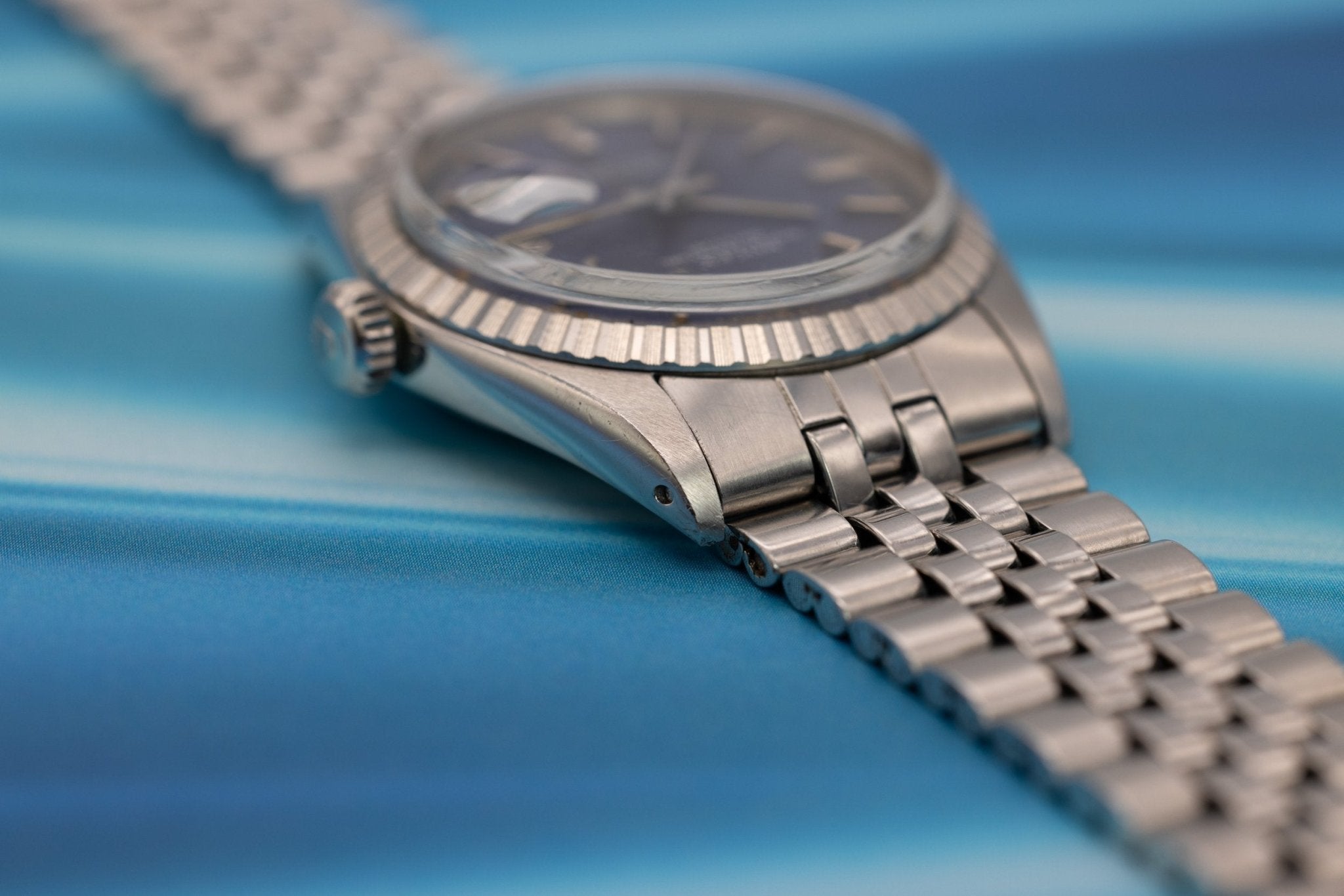 1973 Rolex Datejust Ref. 1603 | Matte Blue Tropical Dial - Sierra Time Co