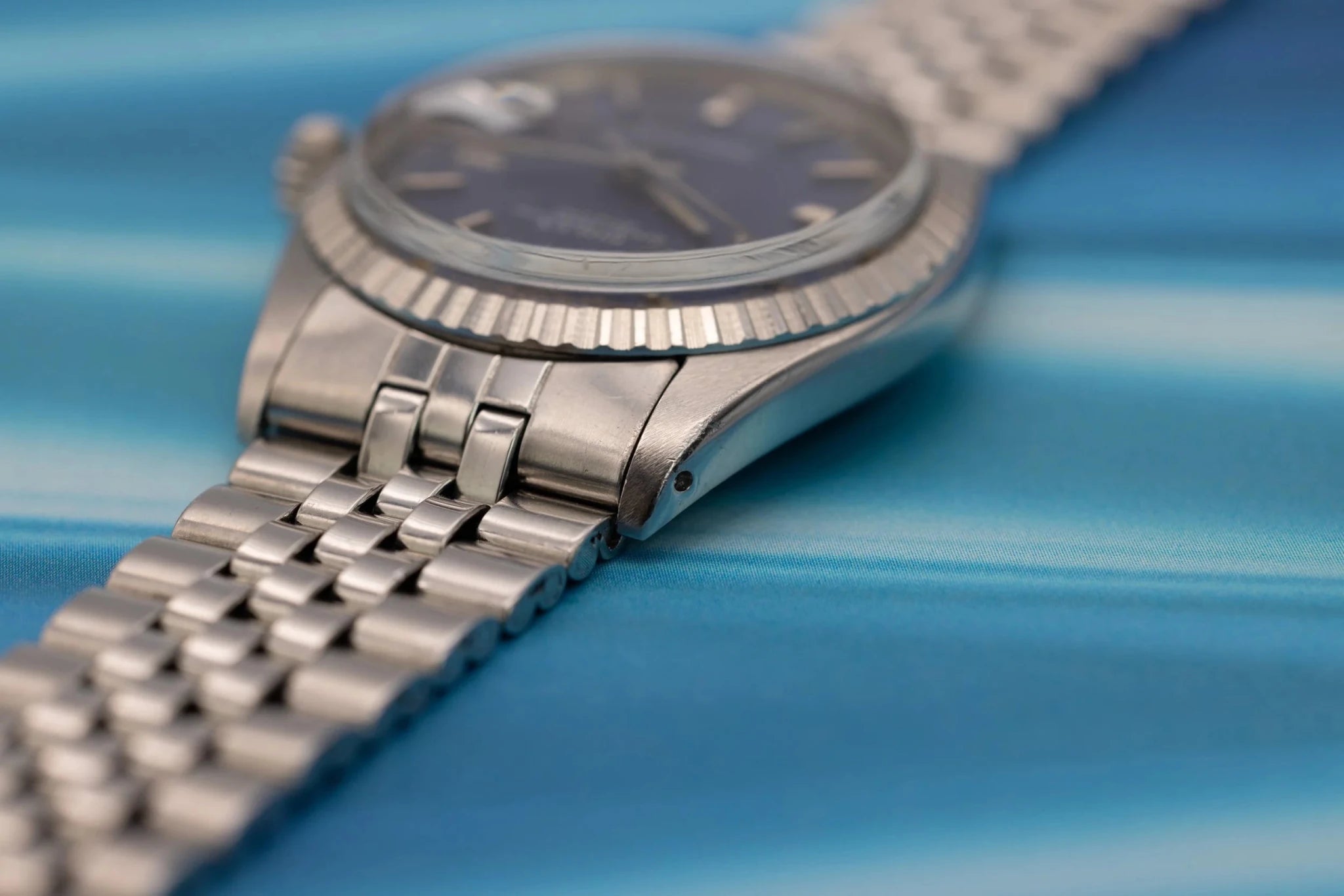 1973 Rolex Datejust Ref. 1603 | Matte Blue Tropical Dial - Sierra Time Co