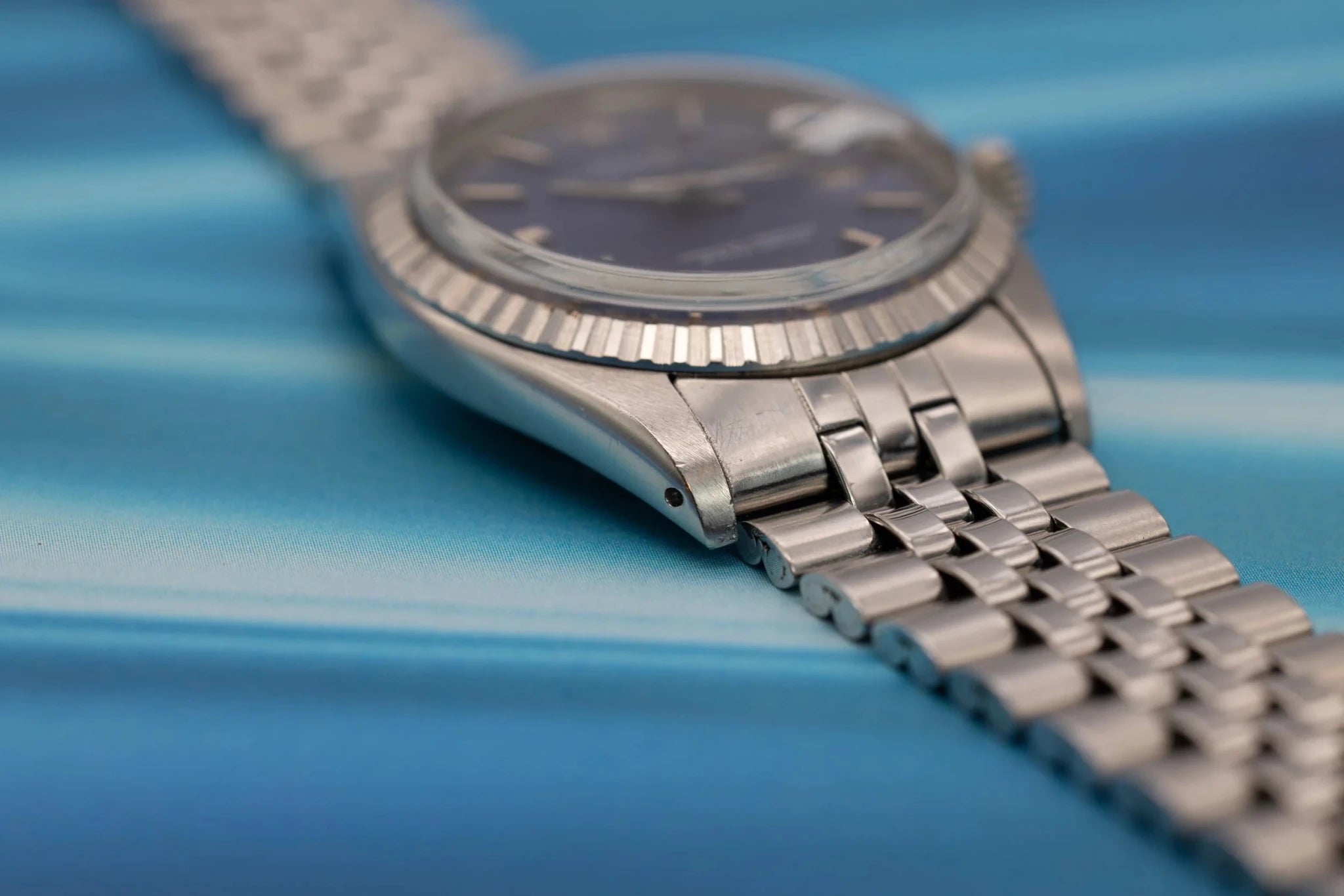 1973 Rolex Datejust Ref. 1603 | Matte Blue Tropical Dial - Sierra Time Co
