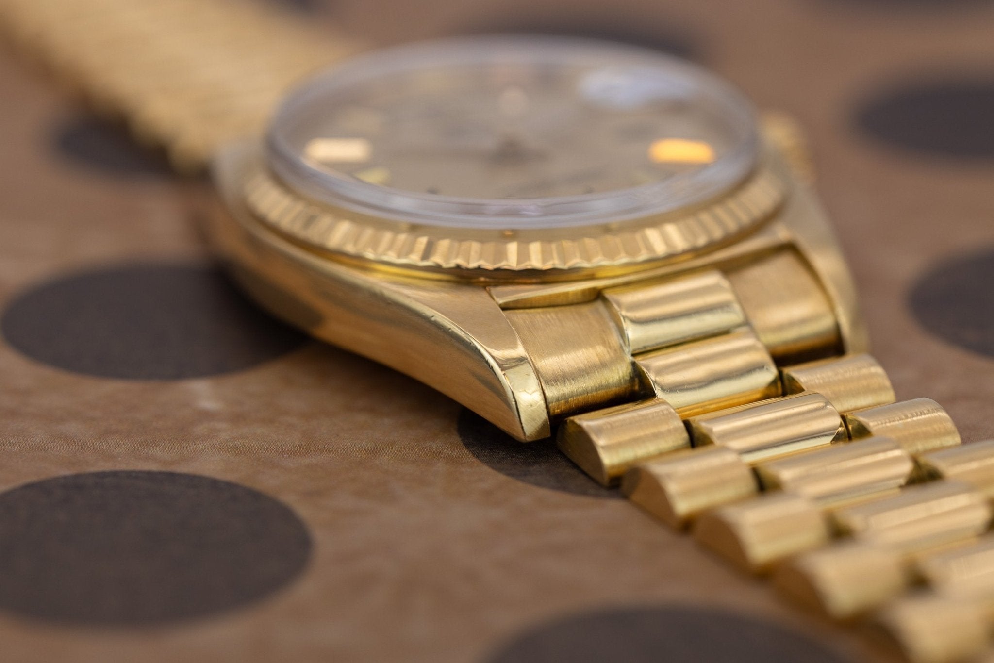 1973 Rolex Day-Date Ref. 1803 | Champagne Linen Dial - Sierra Time Co