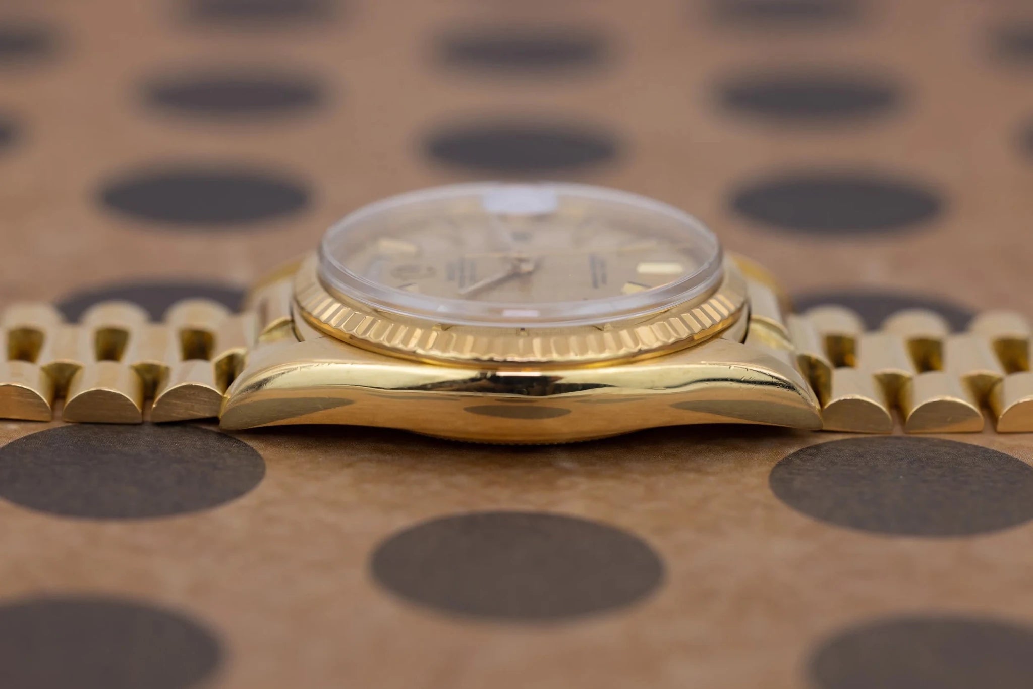 1973 Rolex Day-Date Ref. 1803 | Champagne Linen Dial - Sierra Time Co