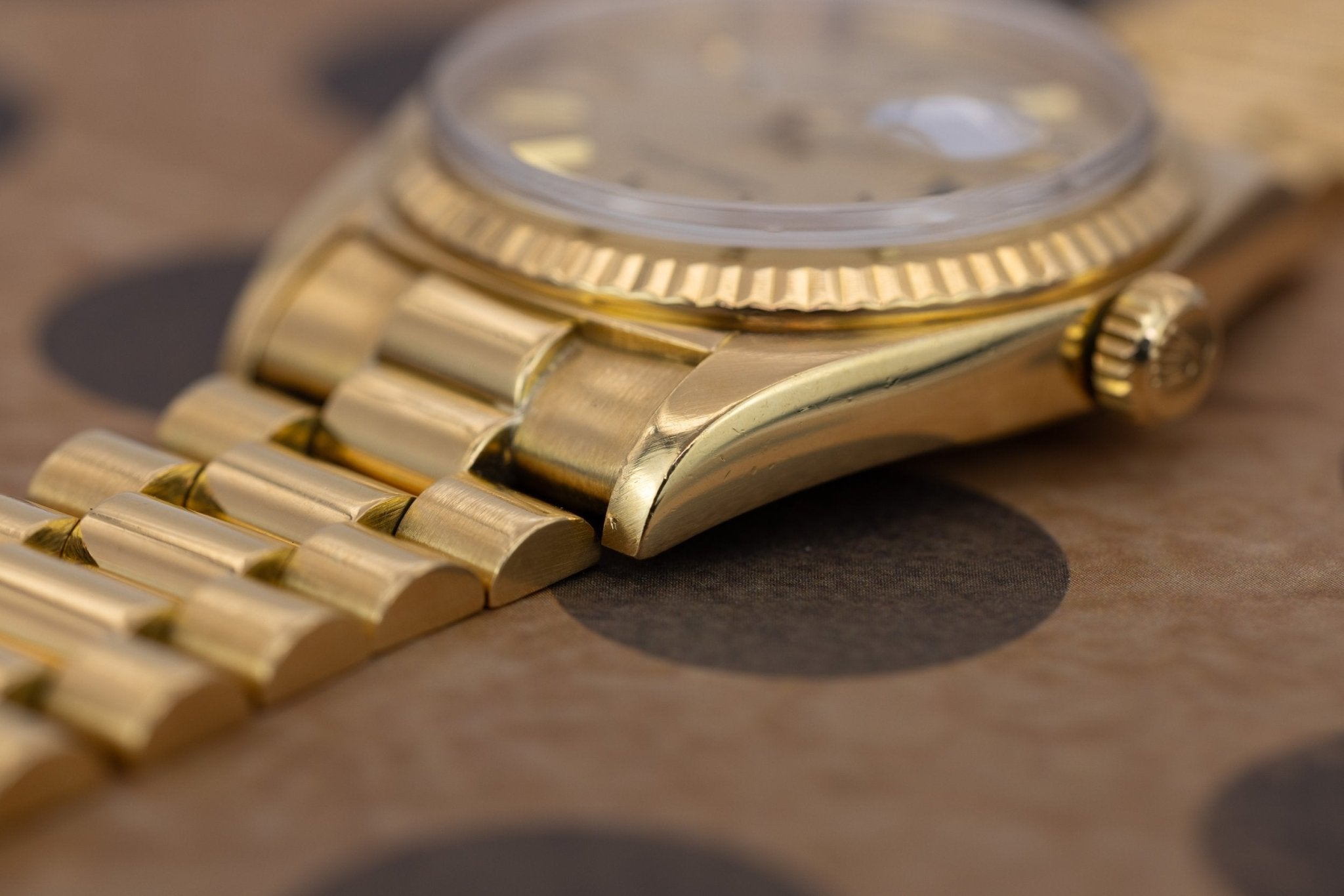 1973 Rolex Day-Date Ref. 1803 | Champagne Linen Dial - Sierra Time Co