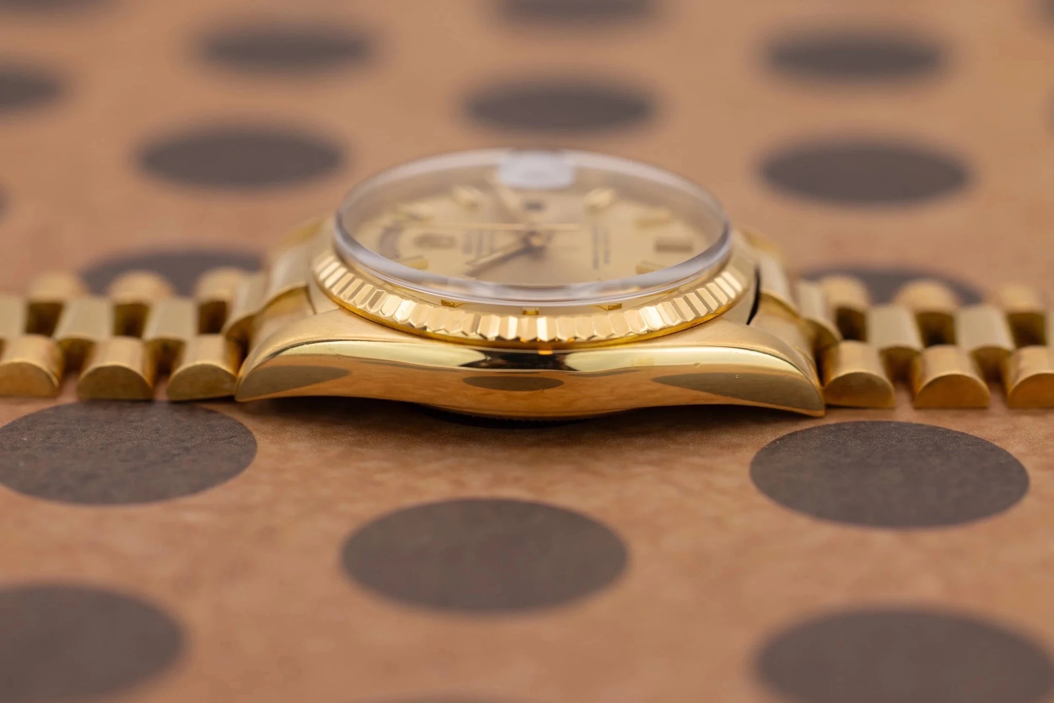 1973 Rolex Day-Date Ref. 1803 | Champagne Wideboy Dial - Sierra Time Co
