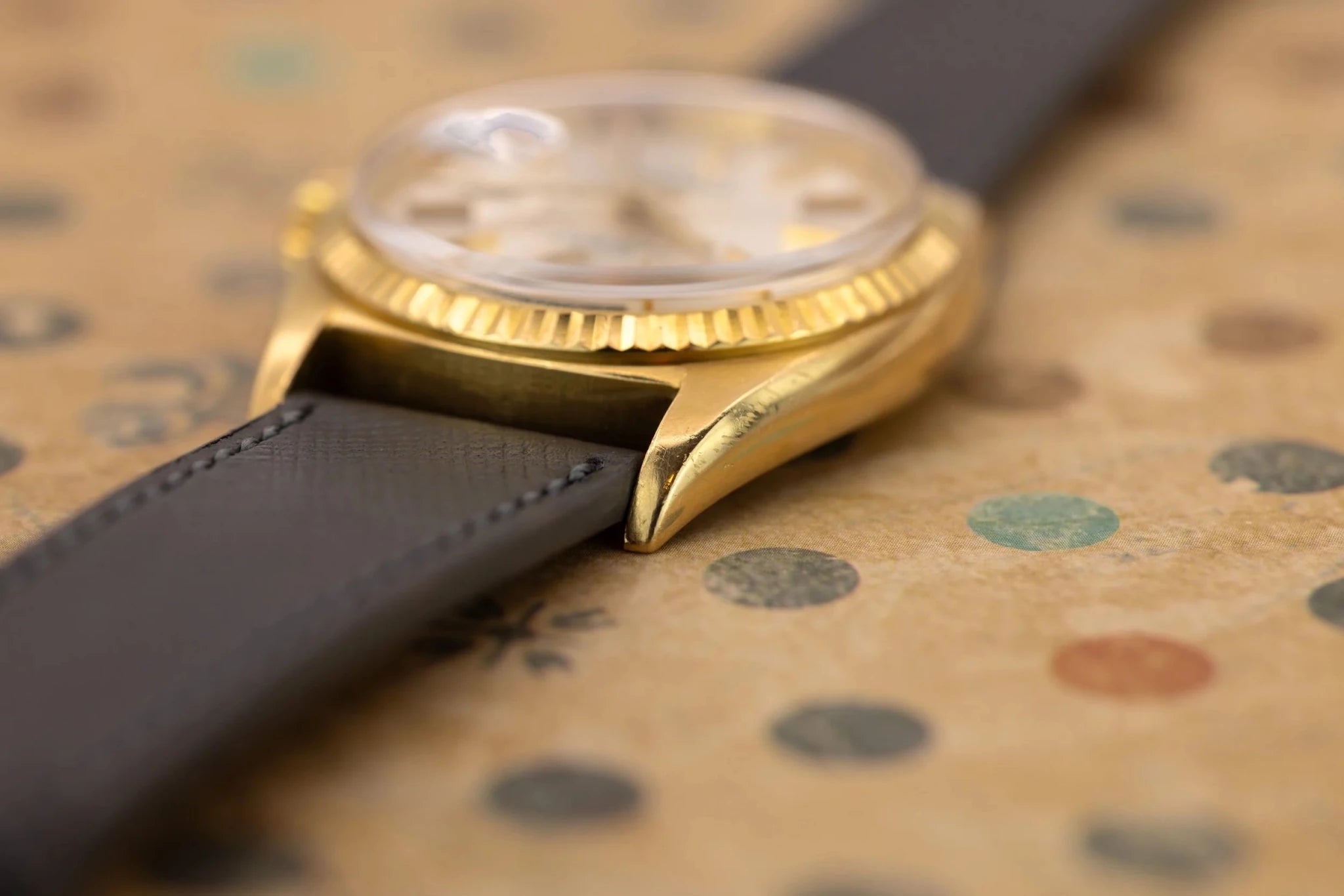 1973 Rolex Day-Date Ref. 1803 | Silver Sunburst Dial | Spanish Day Wheel - Sierra Time Co