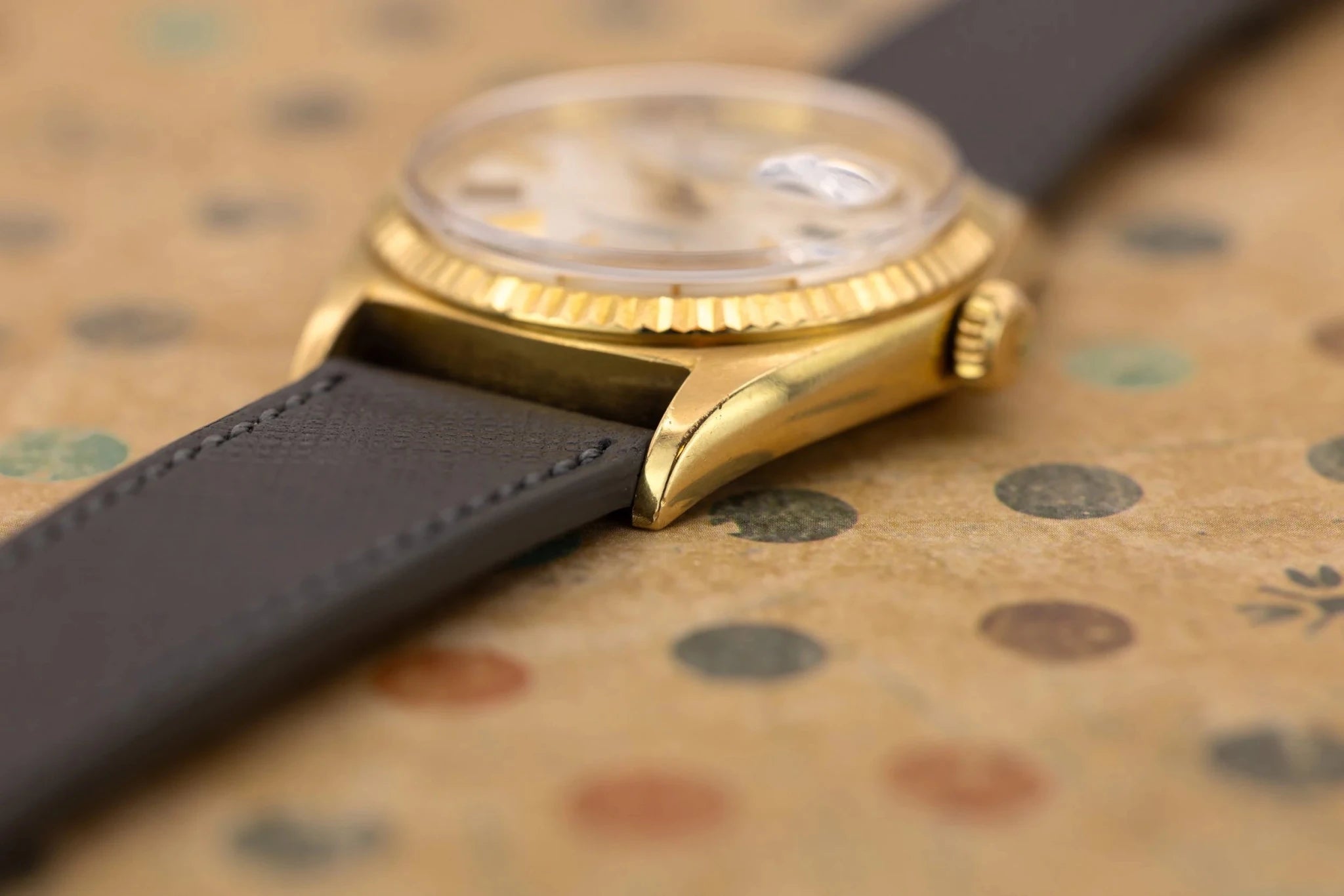 1973 Rolex Day-Date Ref. 1803 | Silver Sunburst Dial | Spanish Day Wheel - Sierra Time Co