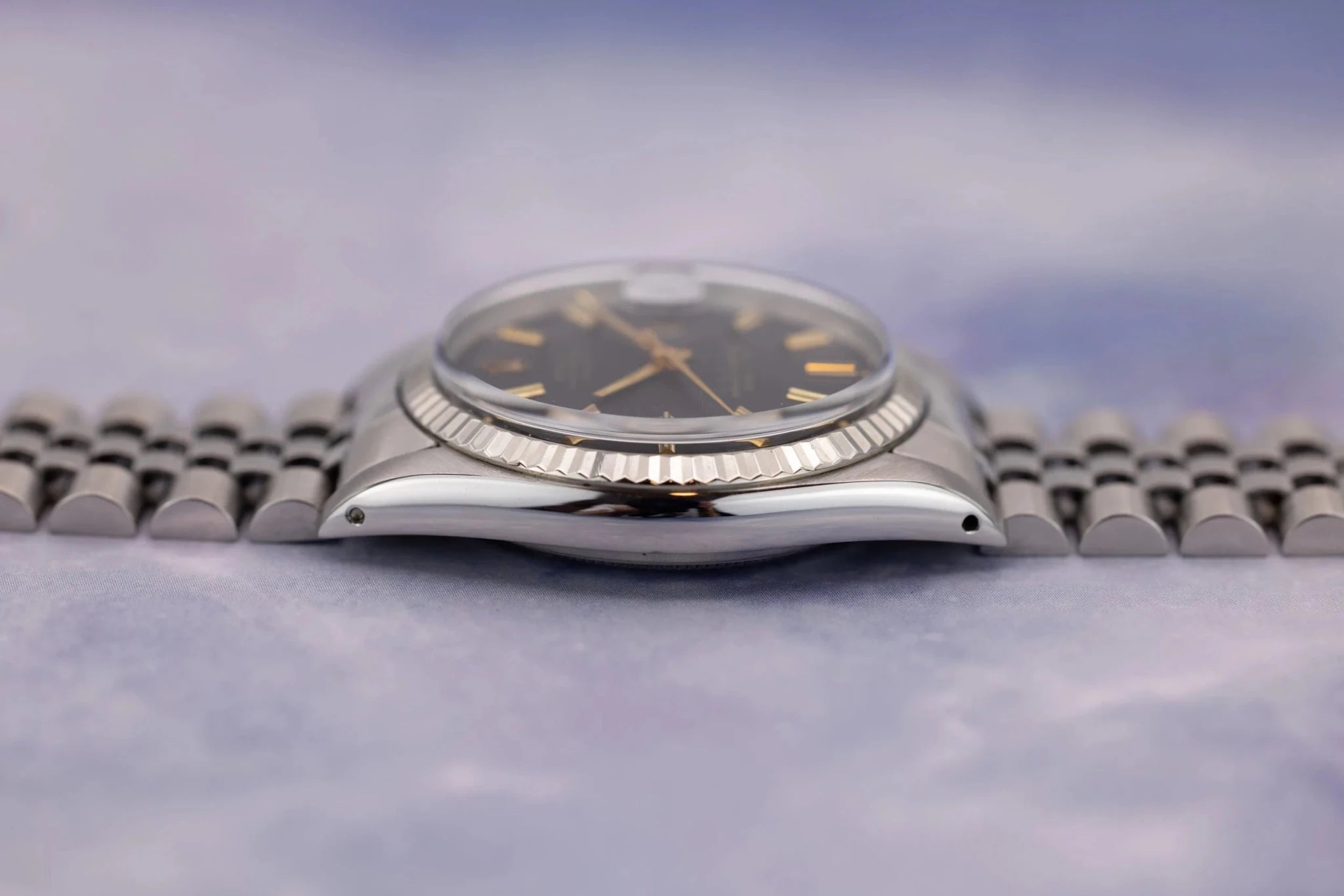 1974 Rolex Datejust Ref. 1601 | Rare Black and Gold Dial - Sierra Time Co