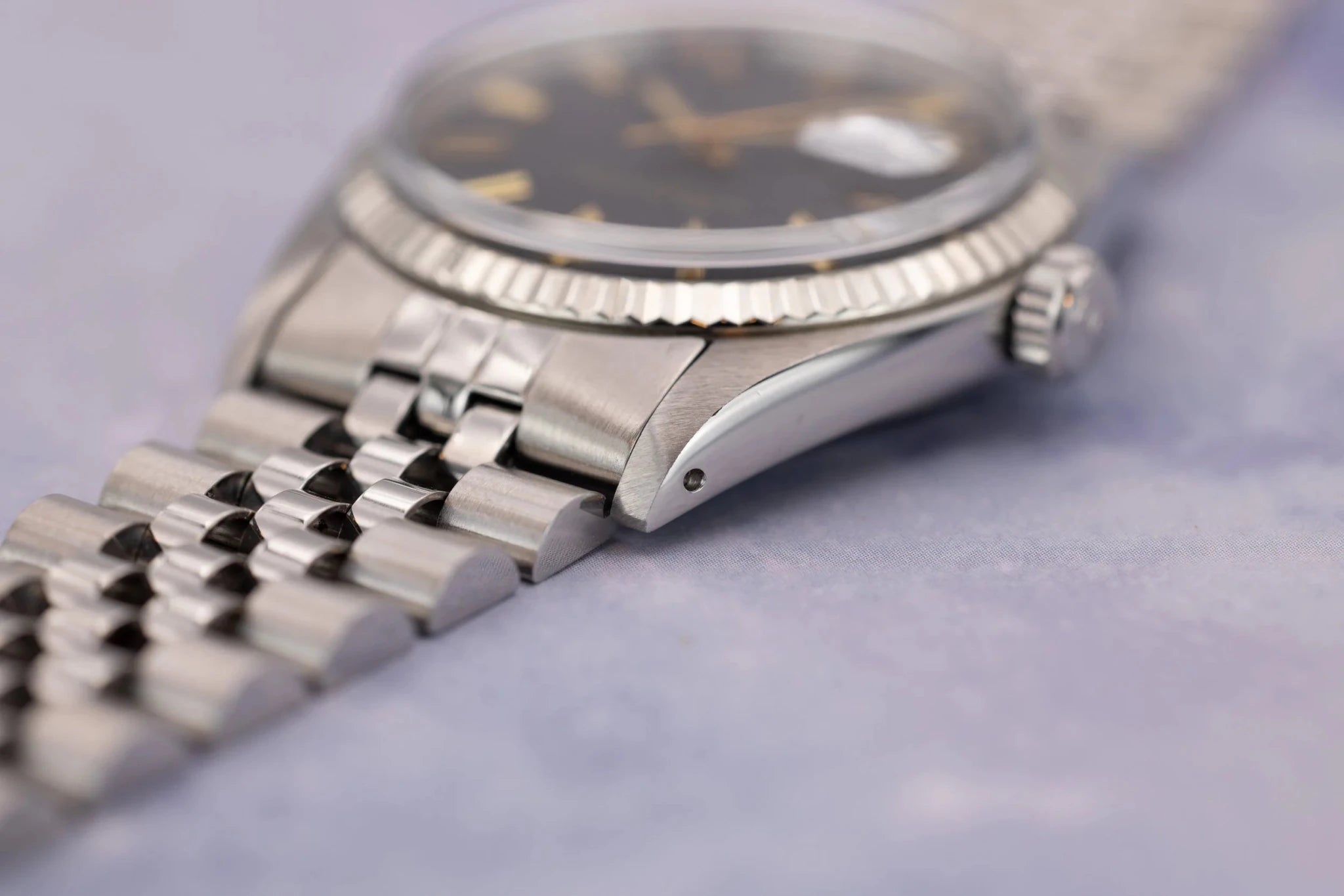 1974 Rolex Datejust Ref. 1601 | Rare Black and Gold Dial - Sierra Time Co