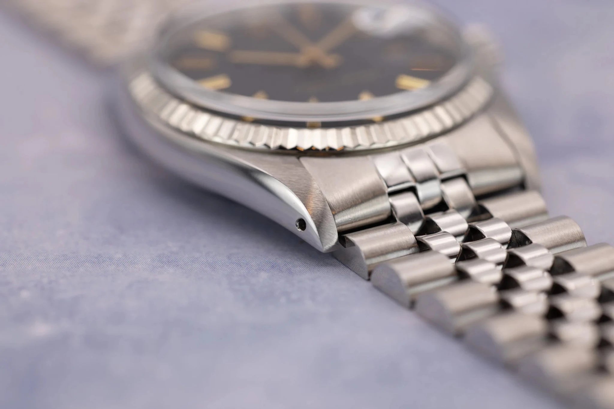 1974 Rolex Datejust Ref. 1601 | Rare Black and Gold Dial - Sierra Time Co