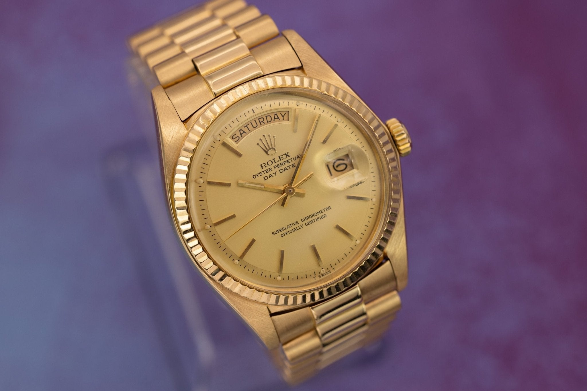1974 Rolex Day-Date Ref. 1803 | 18K Yellow Gold | Champagne Dial - Sierra Time Co