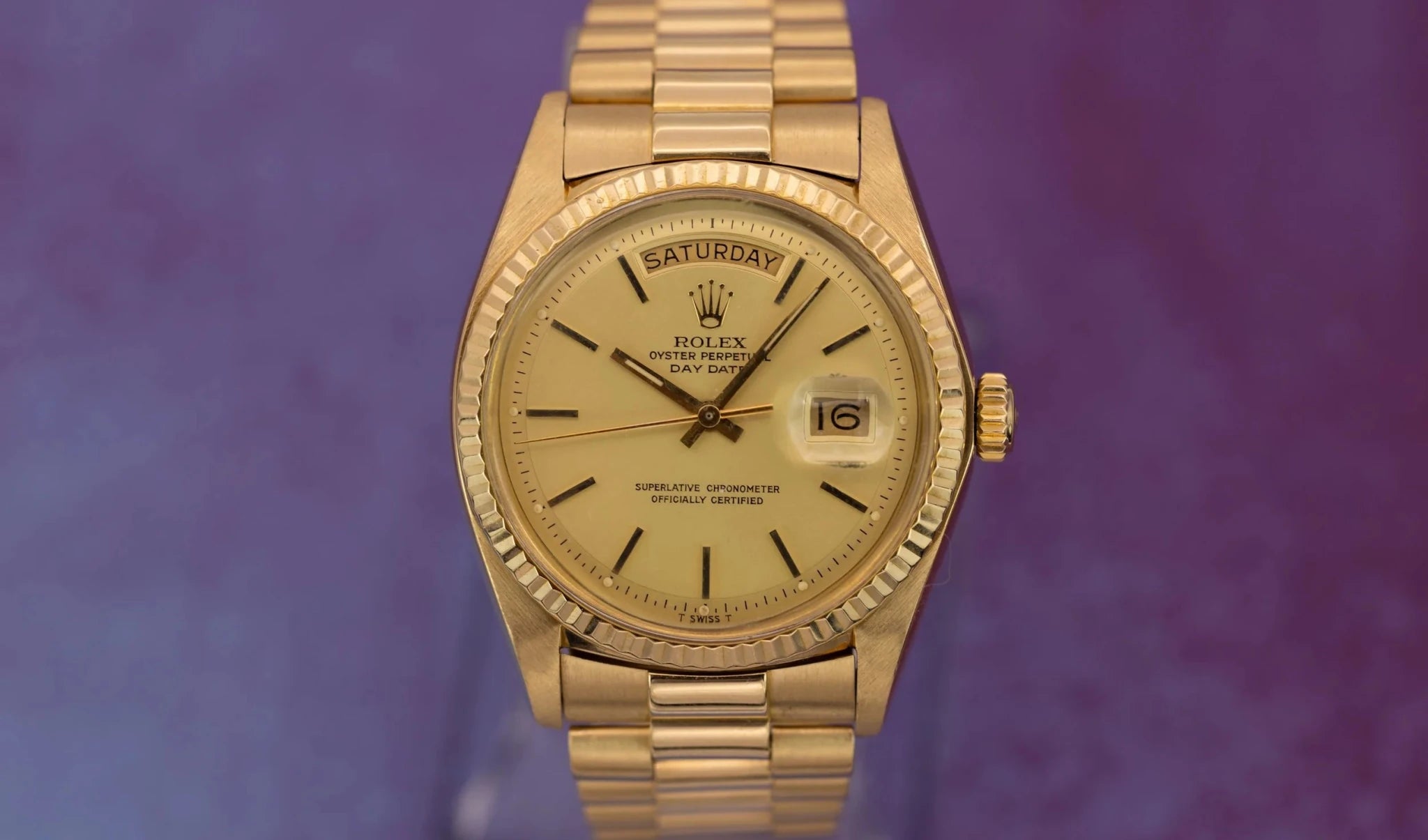 1974 Rolex Day-Date Ref. 1803 | 18K Yellow Gold | Champagne Dial - Sierra Time Co