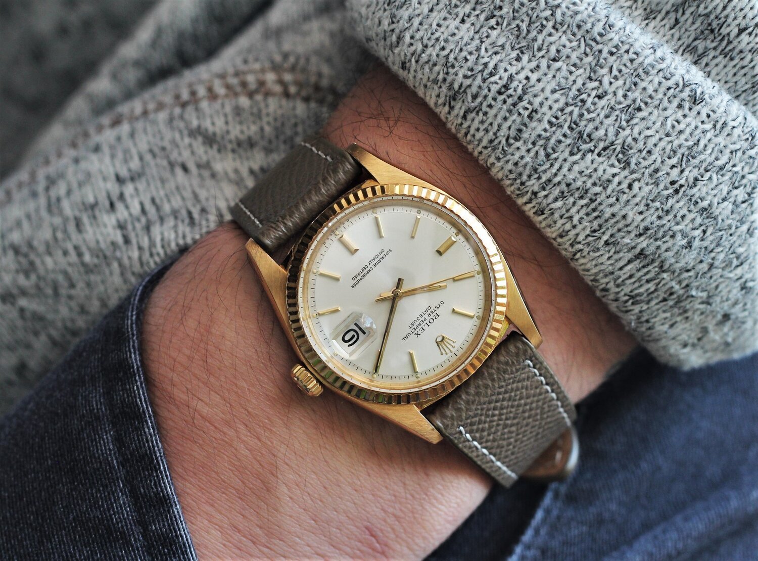 1975 Rolex Datejust Ref. 1601 | Silver Sigma Dial - Sierra Time Co