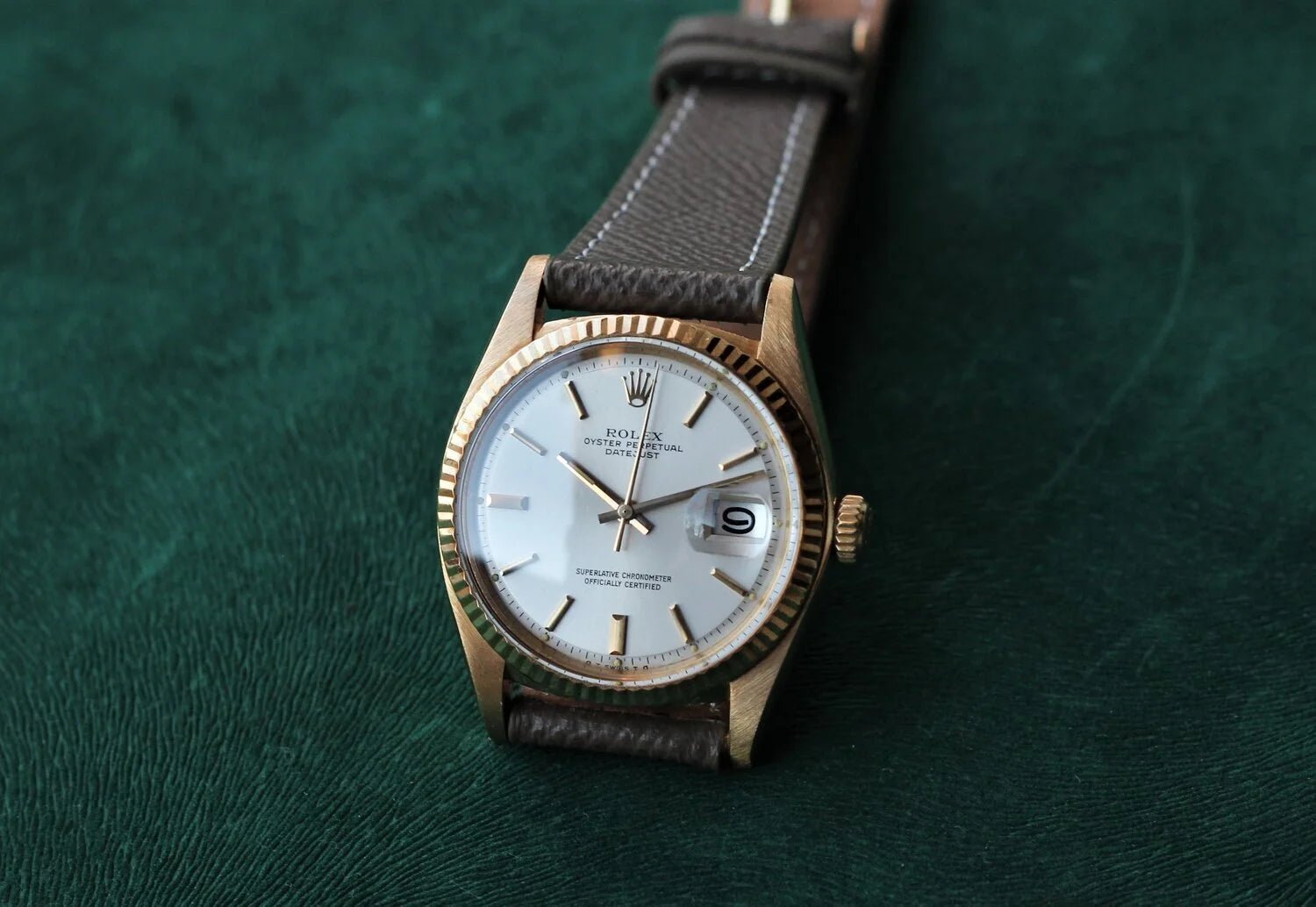 1975 Rolex Datejust Ref. 1601 Silver Sigma Dial - Sierra Time Co