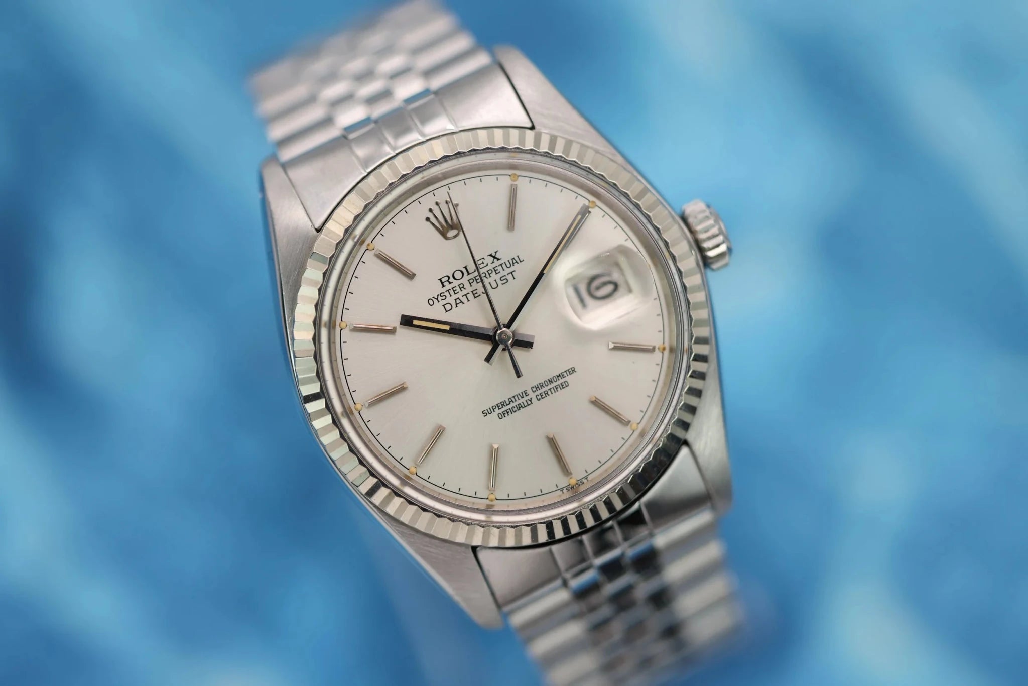 1976 Datejust Ref. 16014 | Silver Chapter Ring Dial - Sierra Time Co