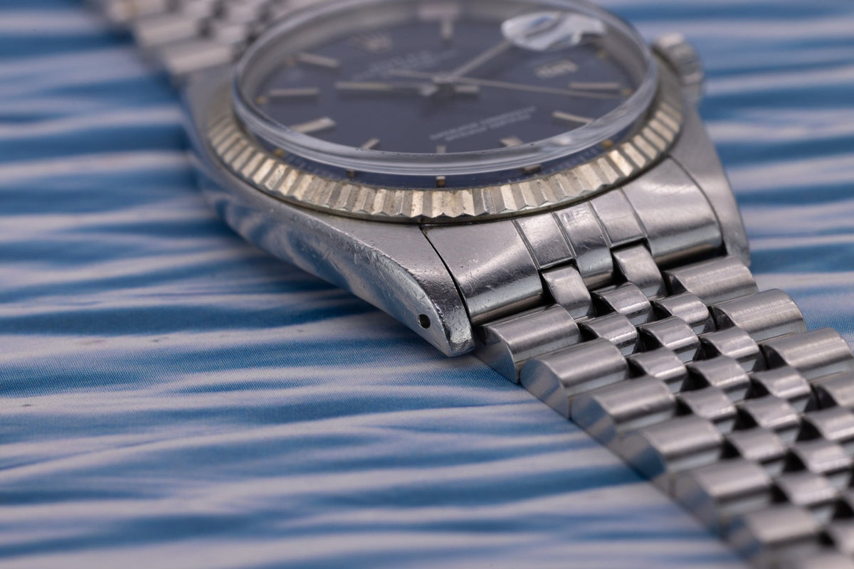 1976 Rolex Datejust Ref. 1601 | Blue Dial | Box and Papers - Sierra Time Co