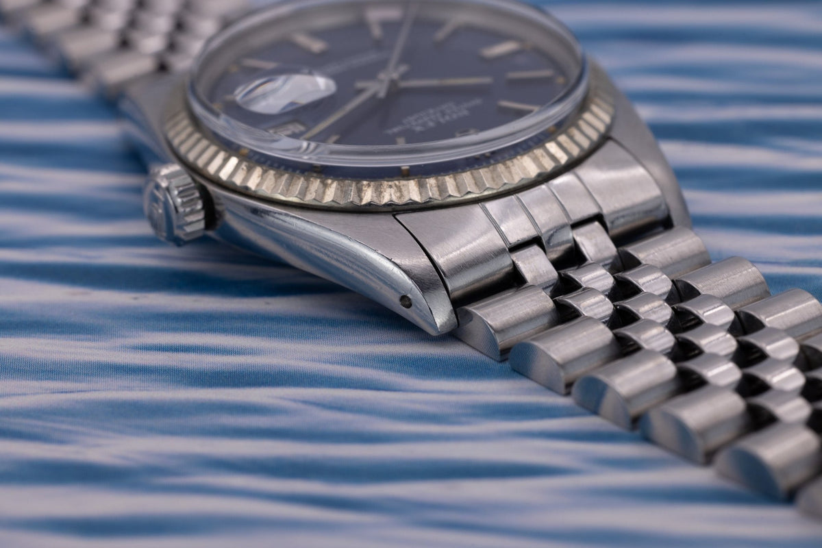 1976 Rolex Datejust Ref. 1601 | Blue Dial | Box and Papers - Sierra Time Co