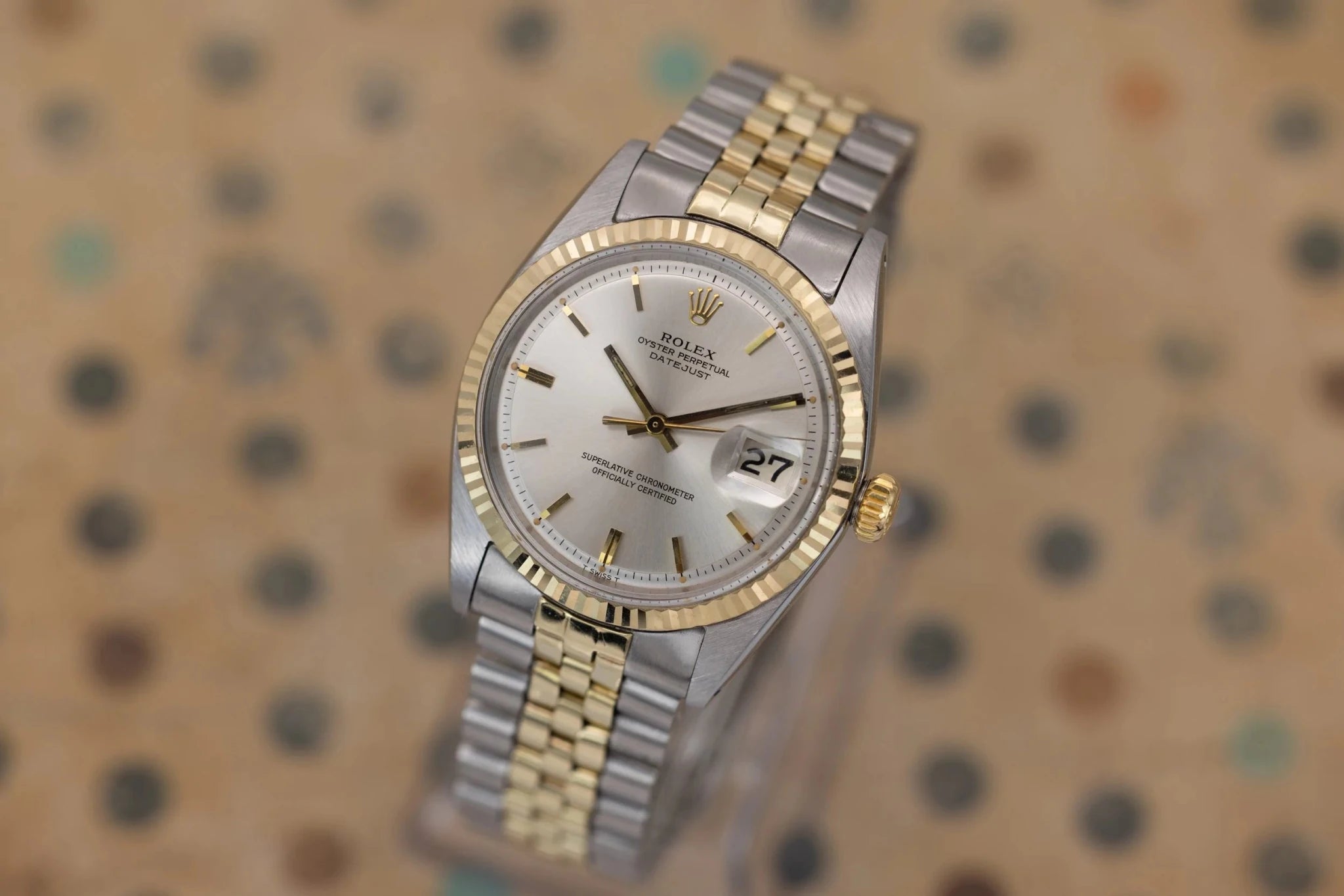 1976 Rolex Datejust Ref. 1601 | Two-Tone | Silver Dial - Sierra Time Co