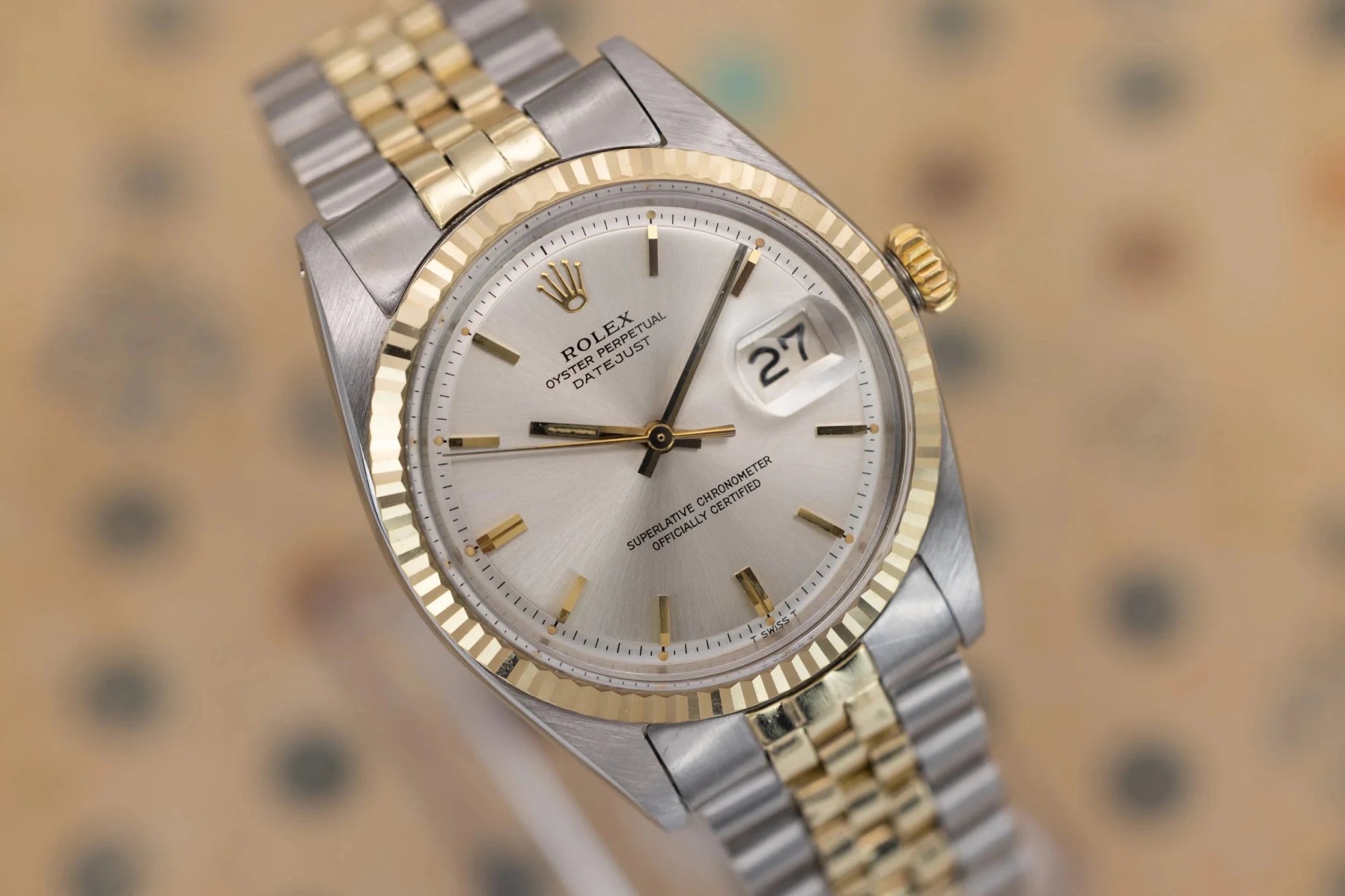 1976 Rolex Datejust Ref. 1601 | Two-Tone | Silver Dial - Sierra Time Co