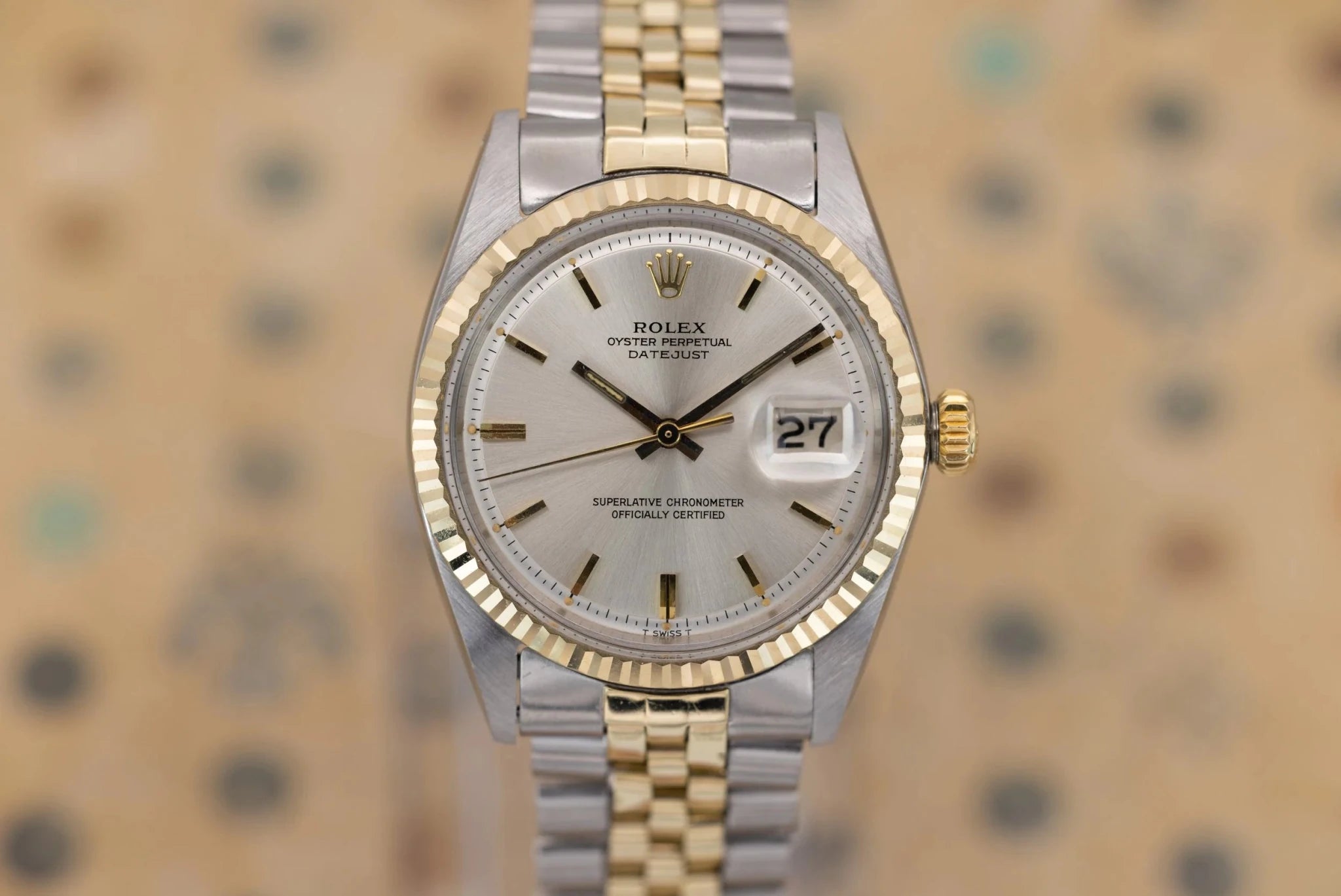 1976 Rolex Datejust Ref. 1601 | Two-Tone | Silver Dial - Sierra Time Co