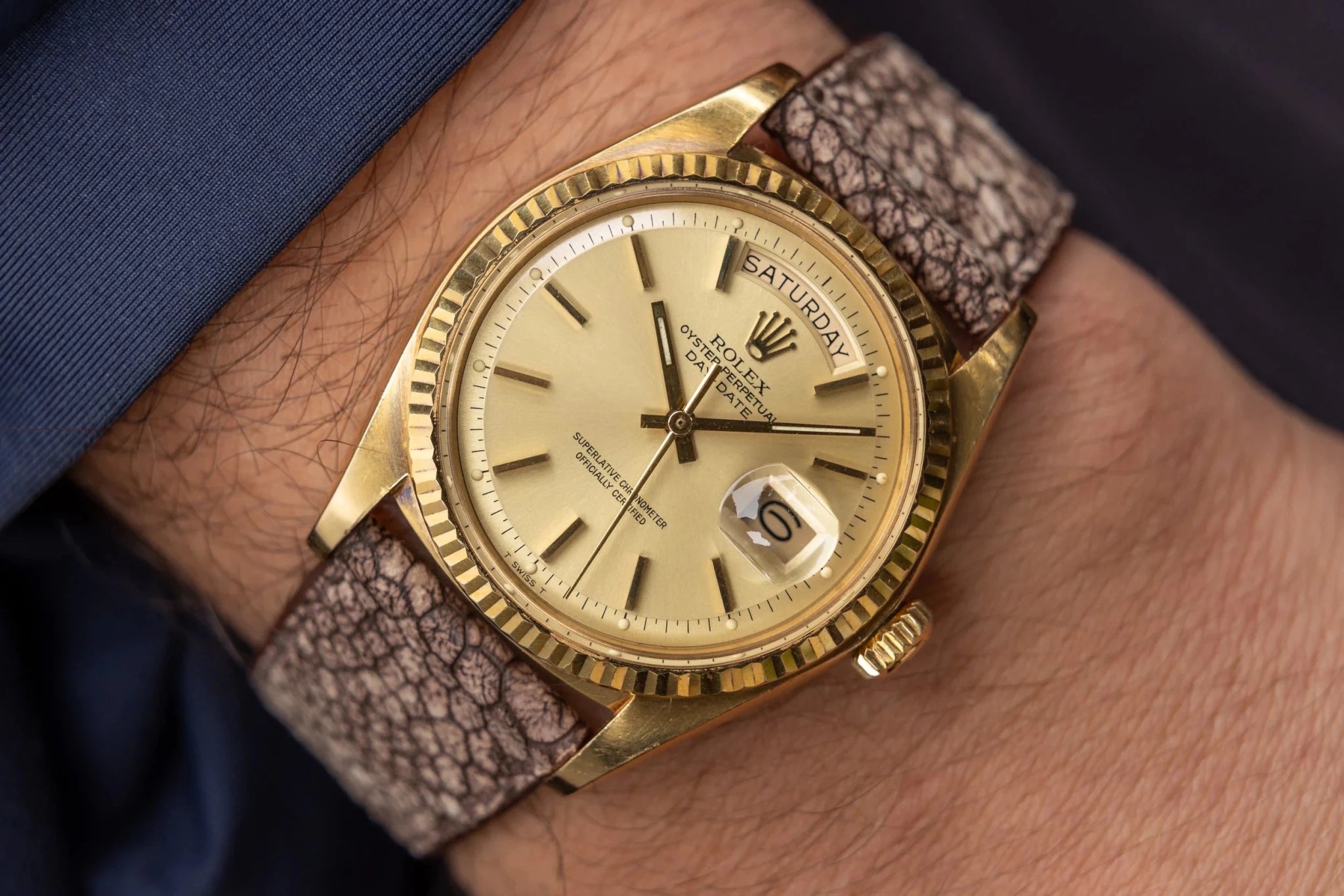 1976 Rolex Day-Date Ref. 1803 | Champagne Dial | Unpolished - Sierra Time Co