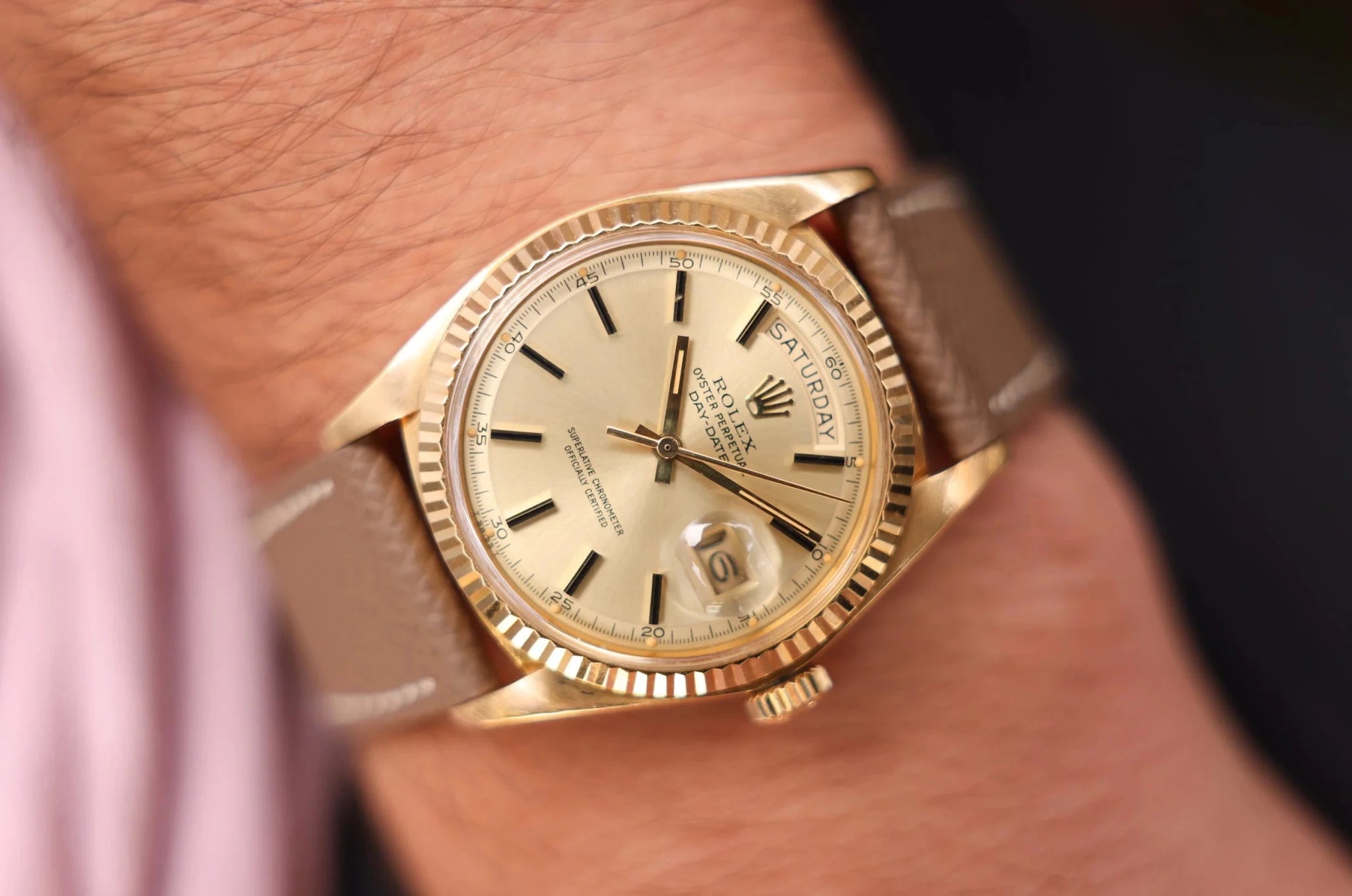 1976 Rolex Day-Date Ref. 1803 | Chapter Ring Dial - Sierra Time Co