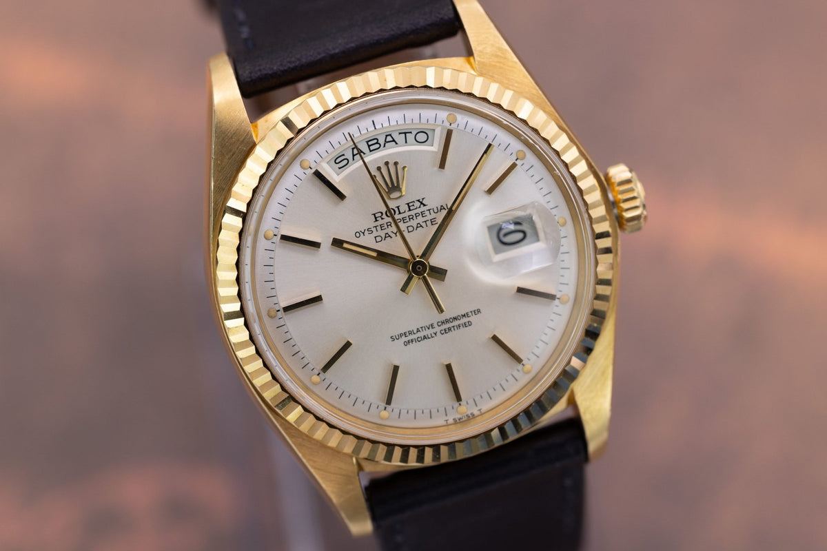 1976 Rolex Day-Date Ref. 1803 | Silver Dial | Italian Day Disk - Sierra Time Co
