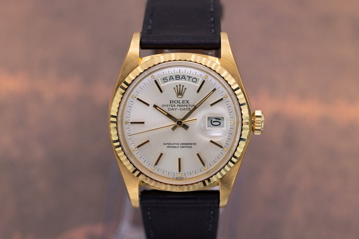 1976 Rolex Day-Date Ref. 1803 | Silver Dial | Italian Day Disk - Sierra Time Co