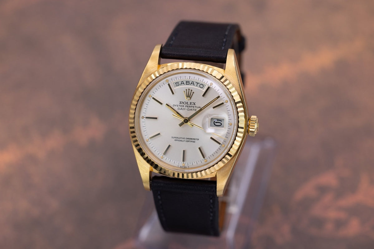 1976 Rolex Day-Date Ref. 1803 | Silver Dial | Italian Day Disk - Sierra Time Co