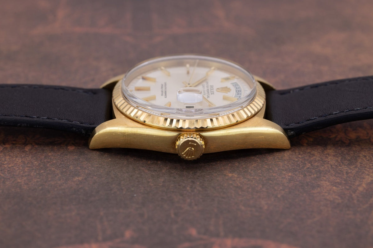 1976 Rolex Day-Date Ref. 1803 | Silver Dial | Italian Day Disk - Sierra Time Co