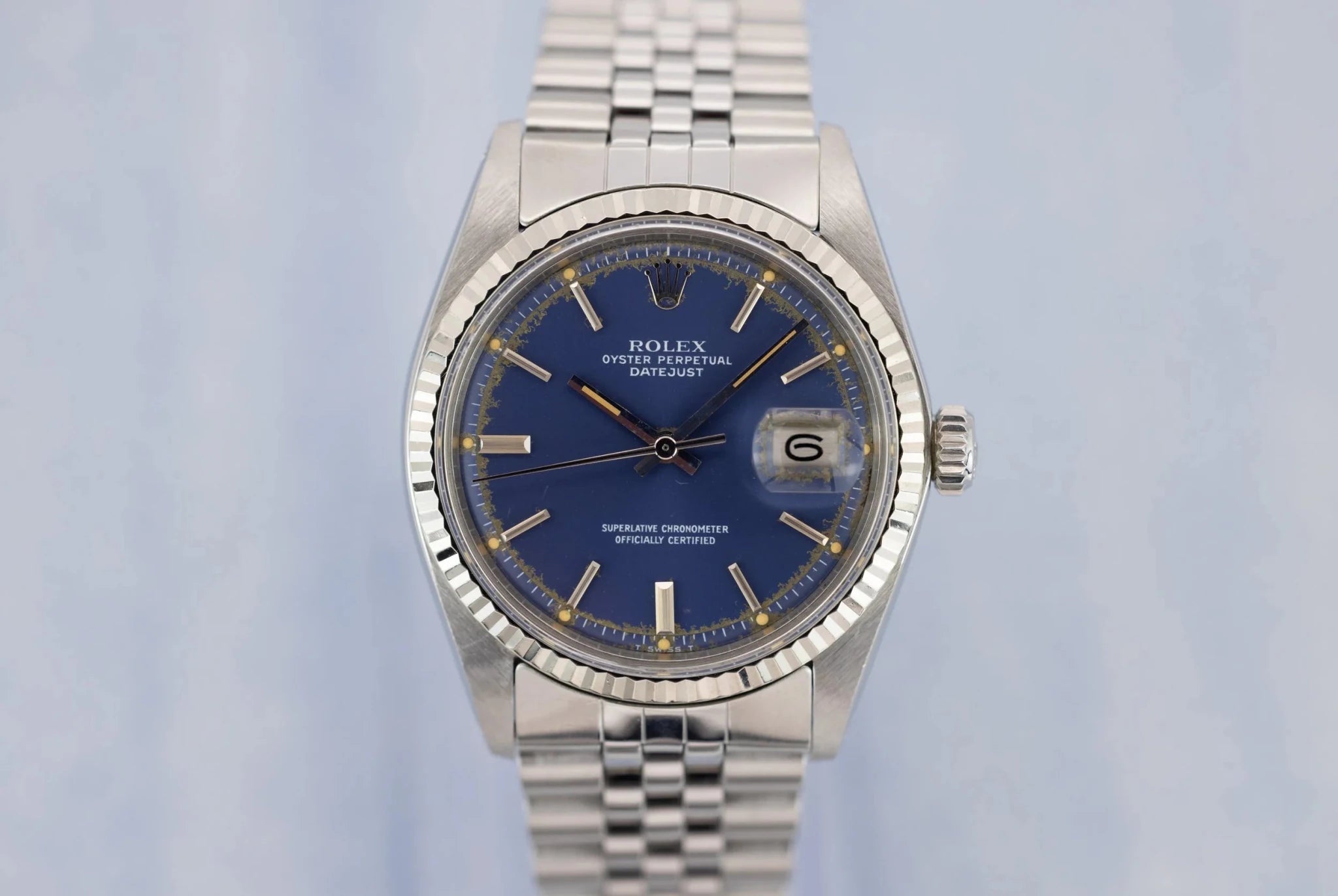 1977 Rolex Datejust Ref. 1601 | Tropical Blue Dial - Sierra Time Co