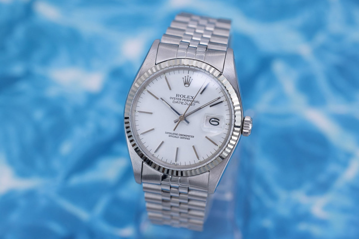 1977 Rolex Datejust Ref. 16014 | White Dial - Sierra Time Co