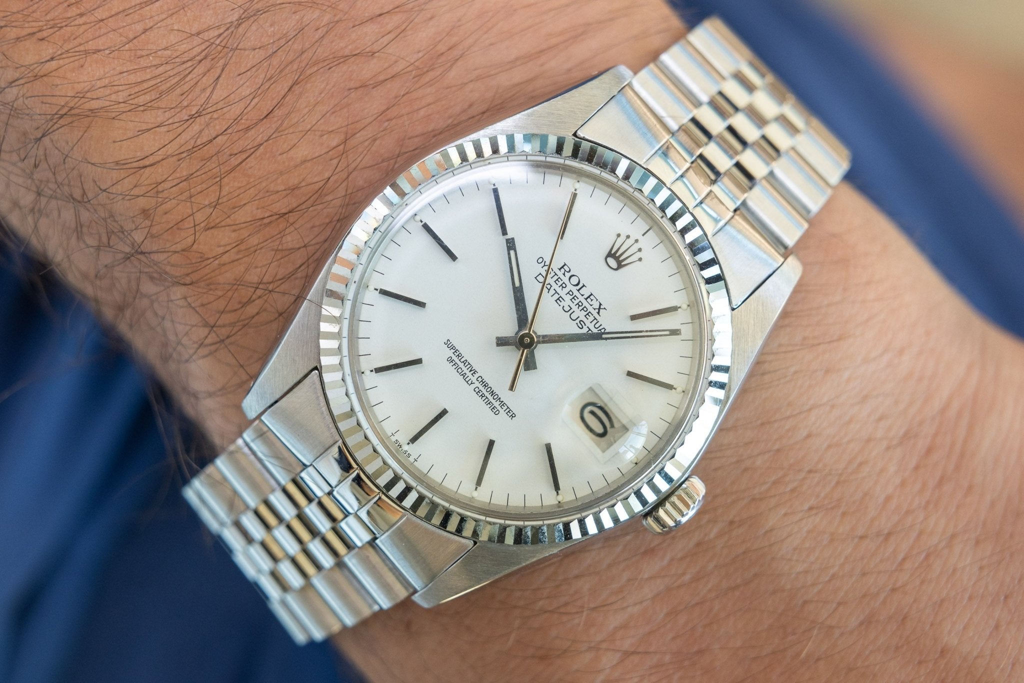1977 Rolex Datejust Ref. 16014 | White Dial - Sierra Time Co