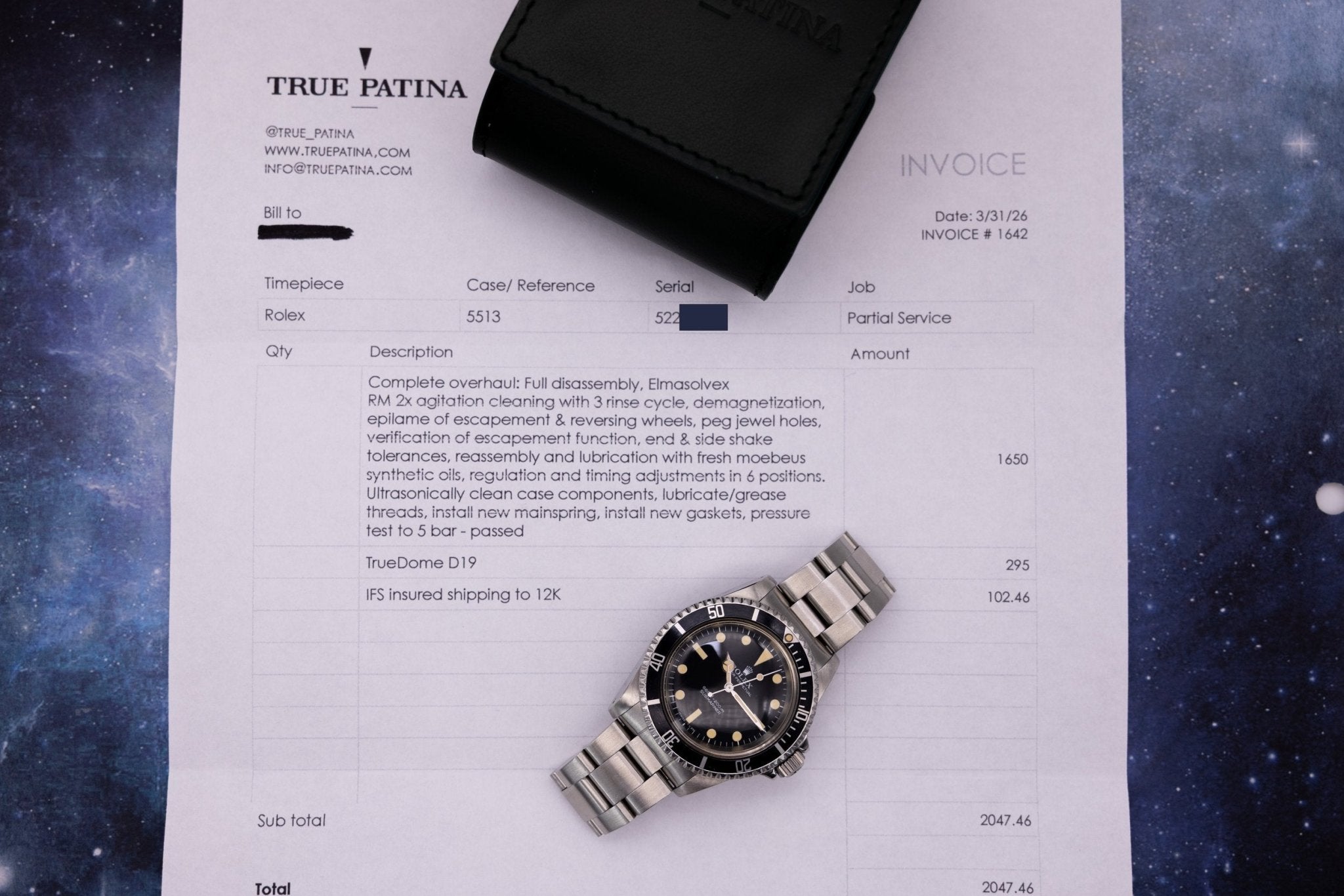 1977 Rolex Submariner Ref. 5513 | Pre Comex Dial | Serviced - Sierra Time Co
