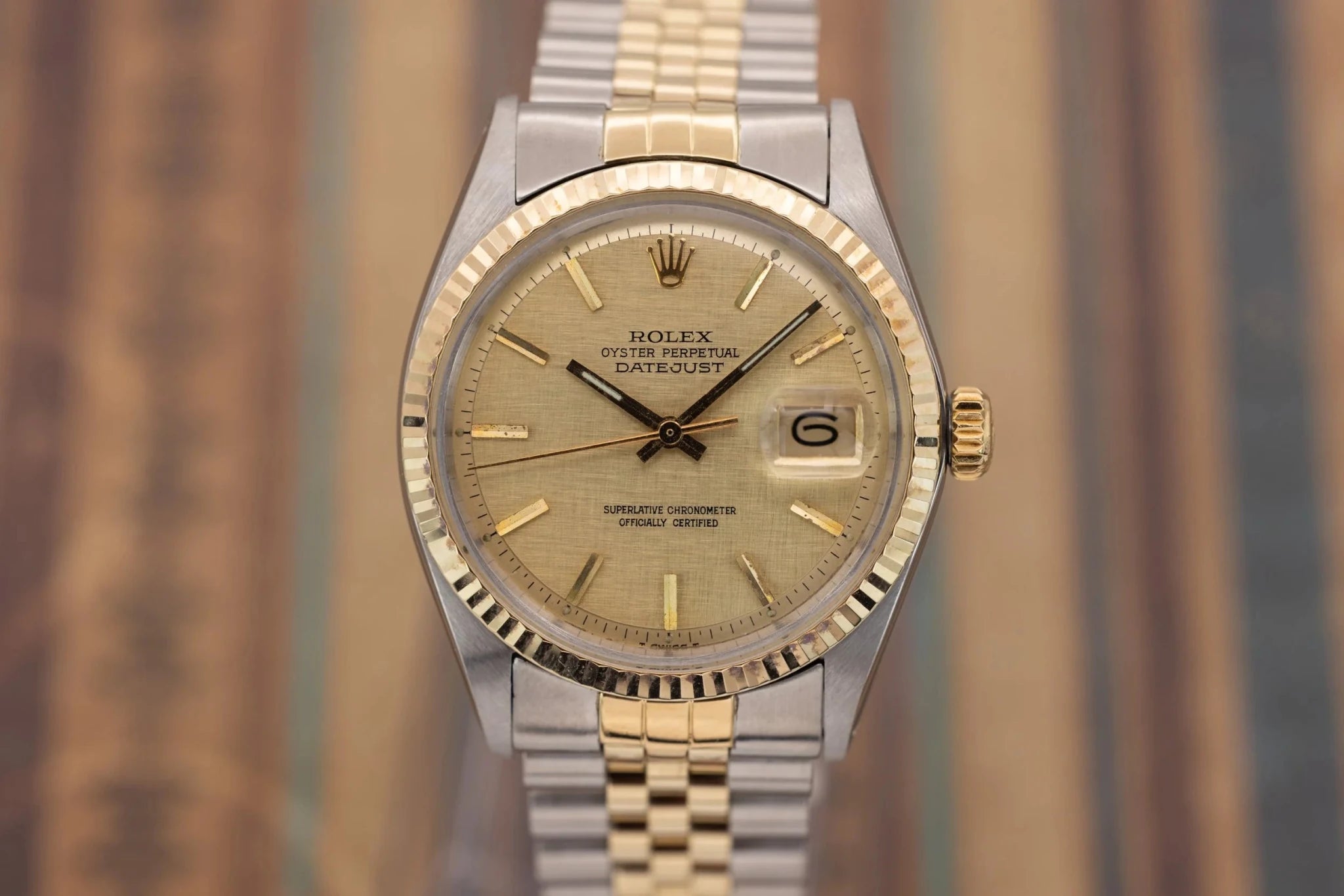 1978 Rolex Datejust Ref. 1601 | Champagne Linen Dial - Sierra Time Co
