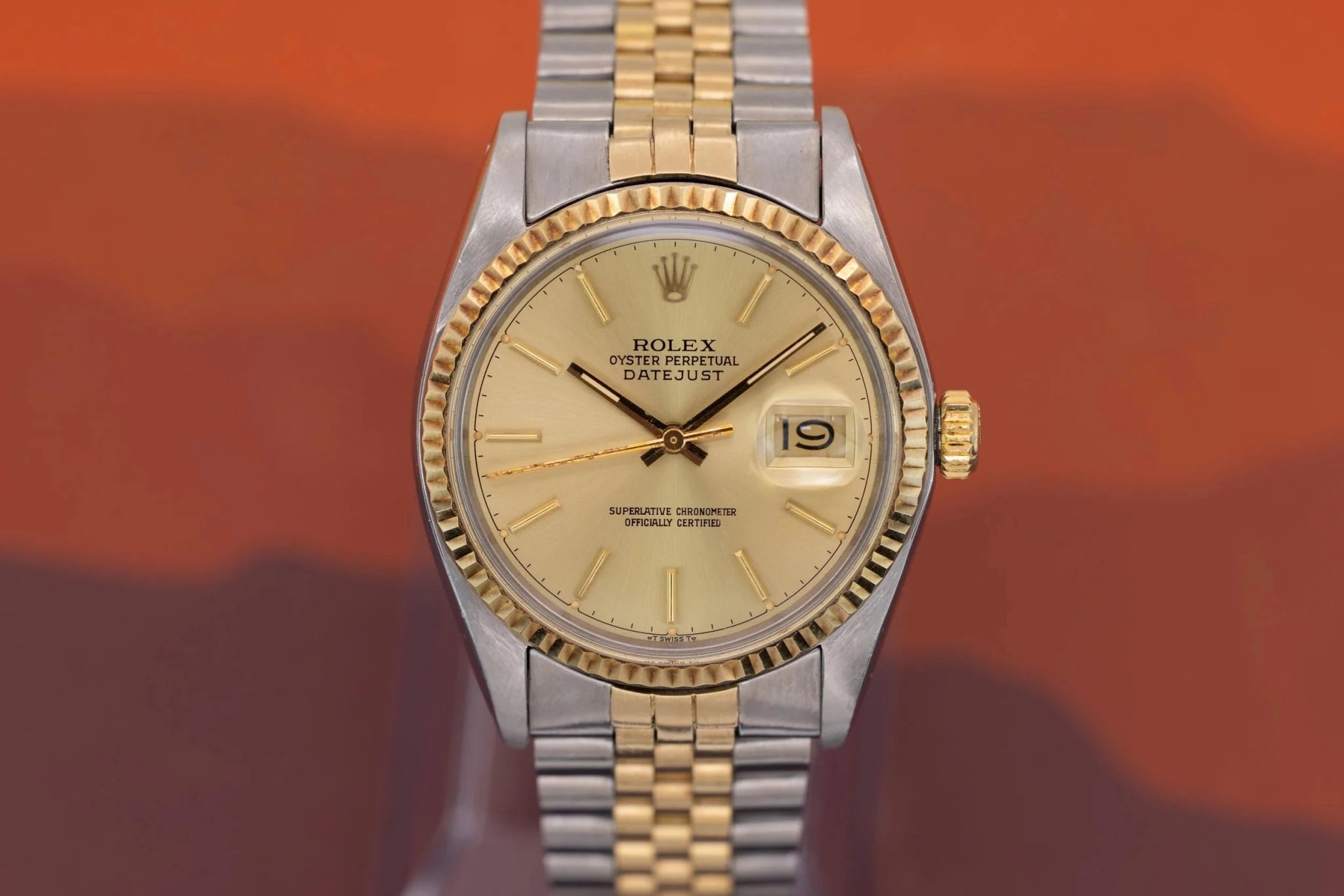 1978 Rolex Datejust Ref. 16013 | Champagne Tritium Dial - Sierra Time Co
