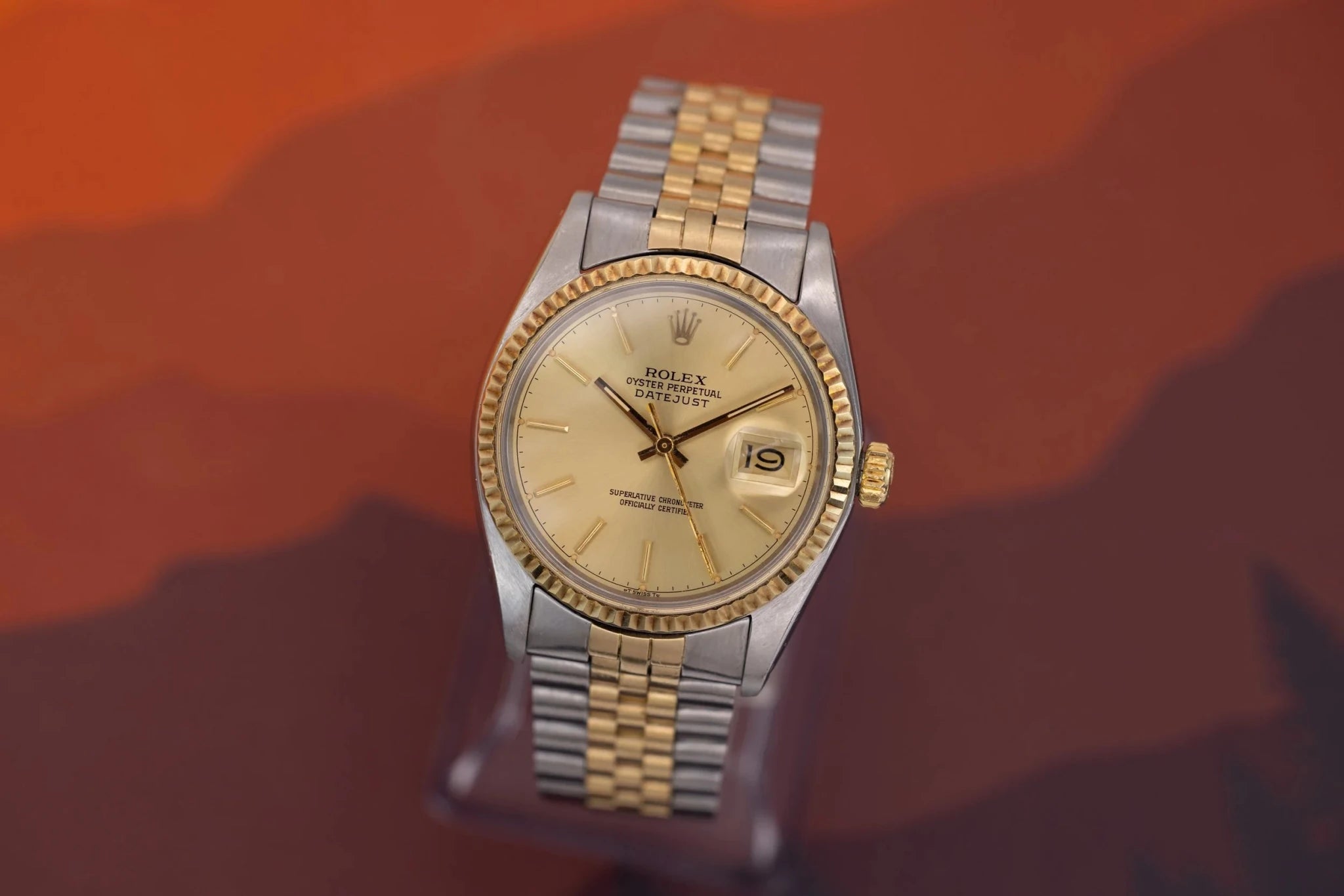 1978 Rolex Datejust Ref. 16013 | Champagne Tritium Dial - Sierra Time Co