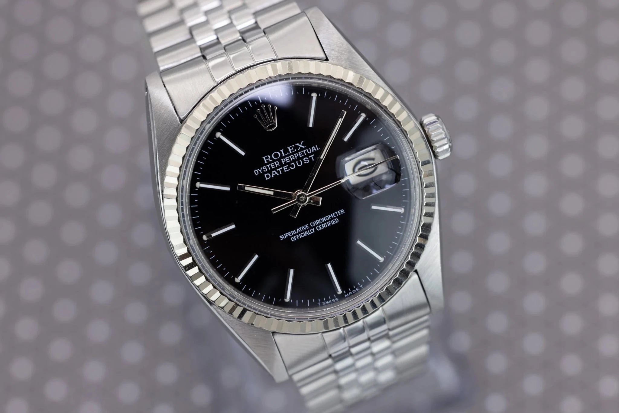 1978 Rolex Datejust Ref. 16014 | Gloss Black Dial - Sierra Time Co