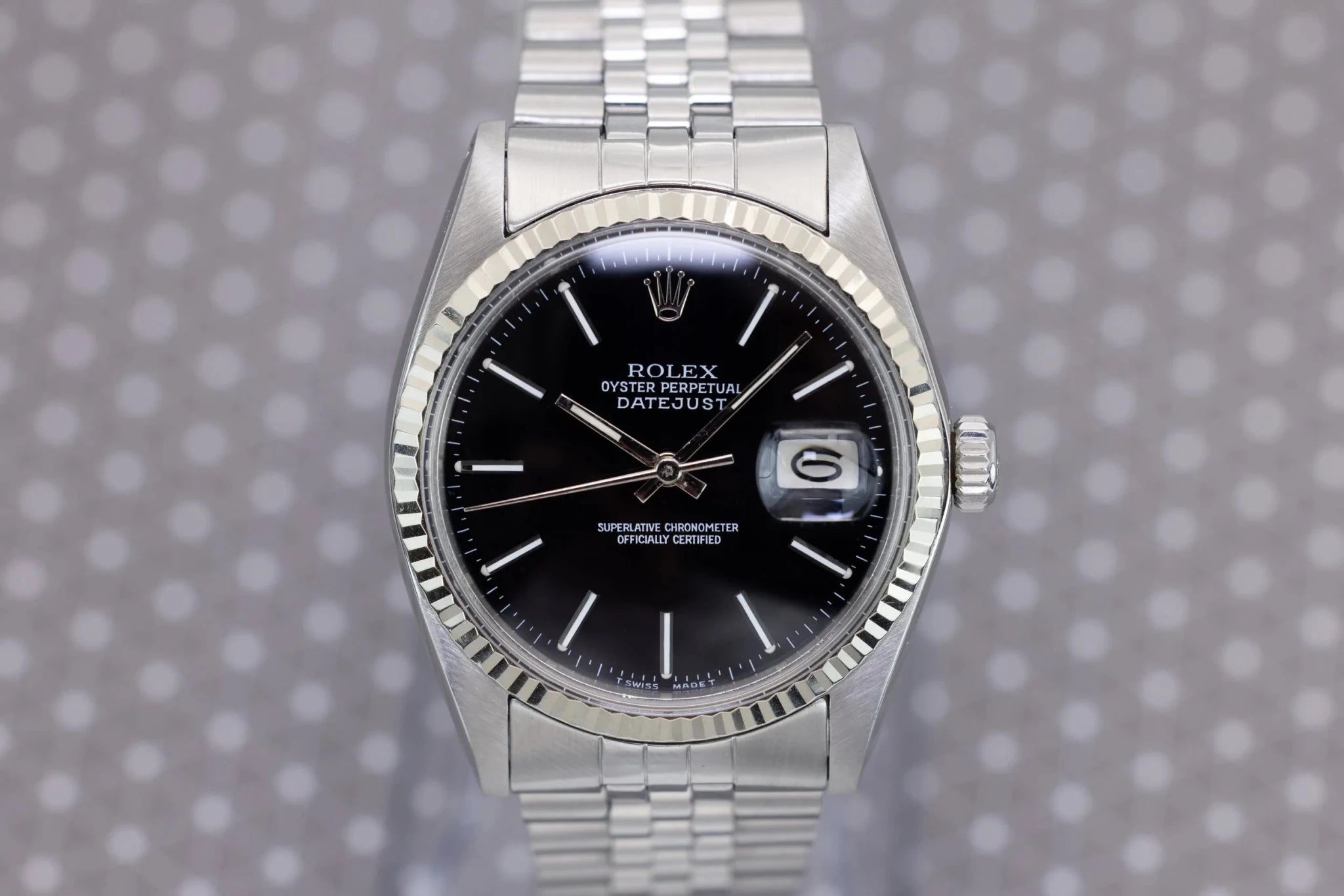 1978 Rolex Datejust Ref. 16014 | Gloss Black Dial - Sierra Time Co