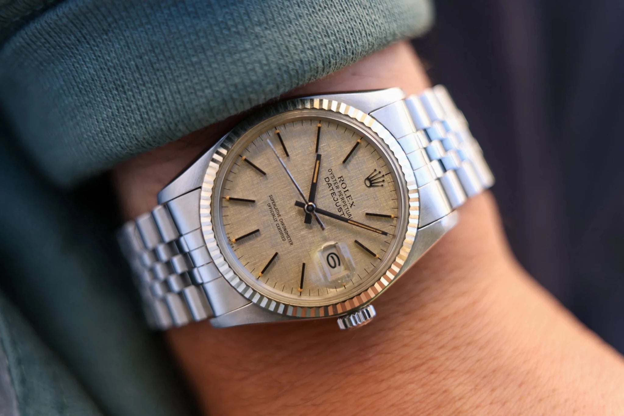 1978 Rolex Datejust Ref. 16014 | Linen Dial | Box and Papers - Sierra Time Co