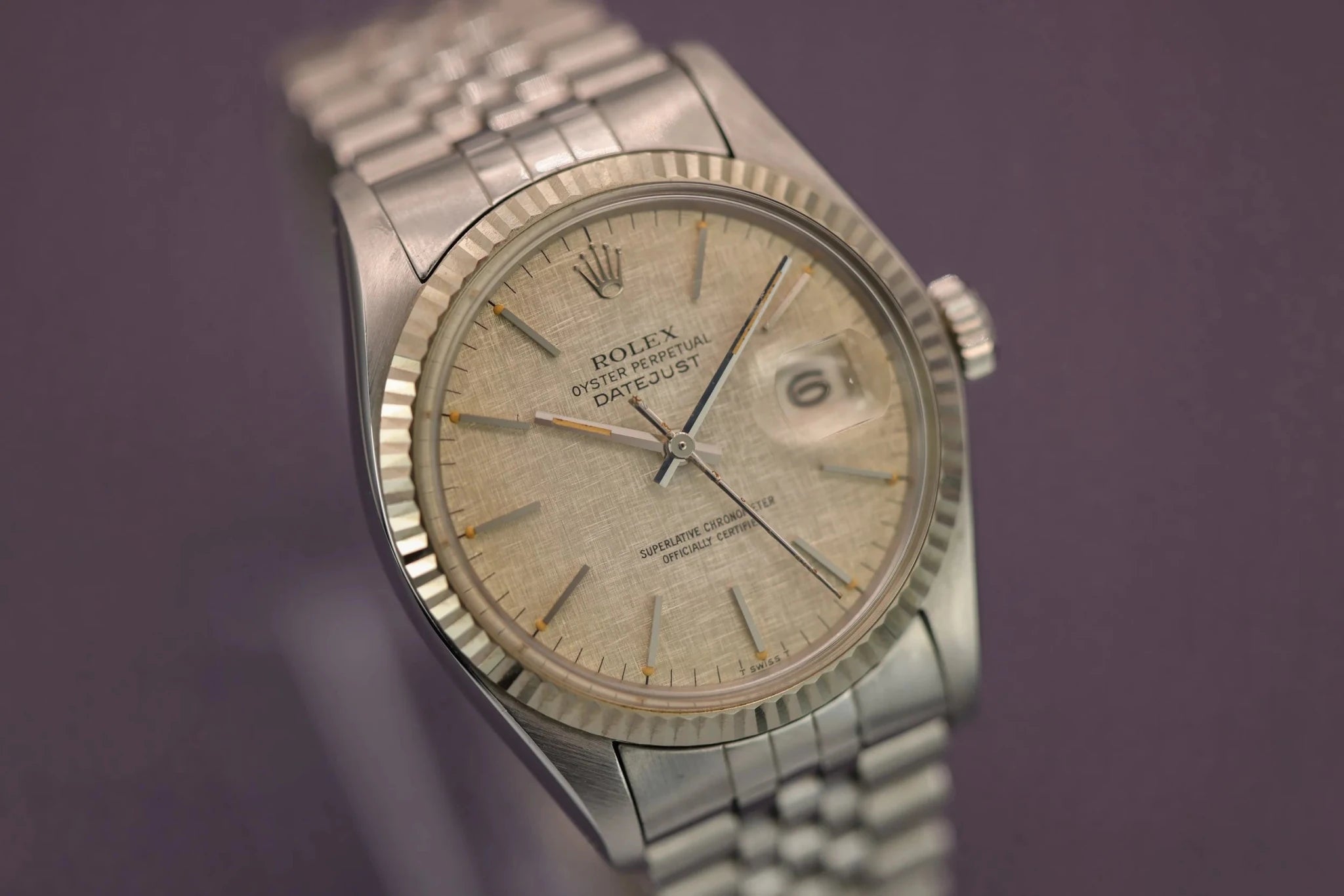 1978 Rolex Datejust Ref. 16014 | Linen Dial | Box and Papers - Sierra Time Co