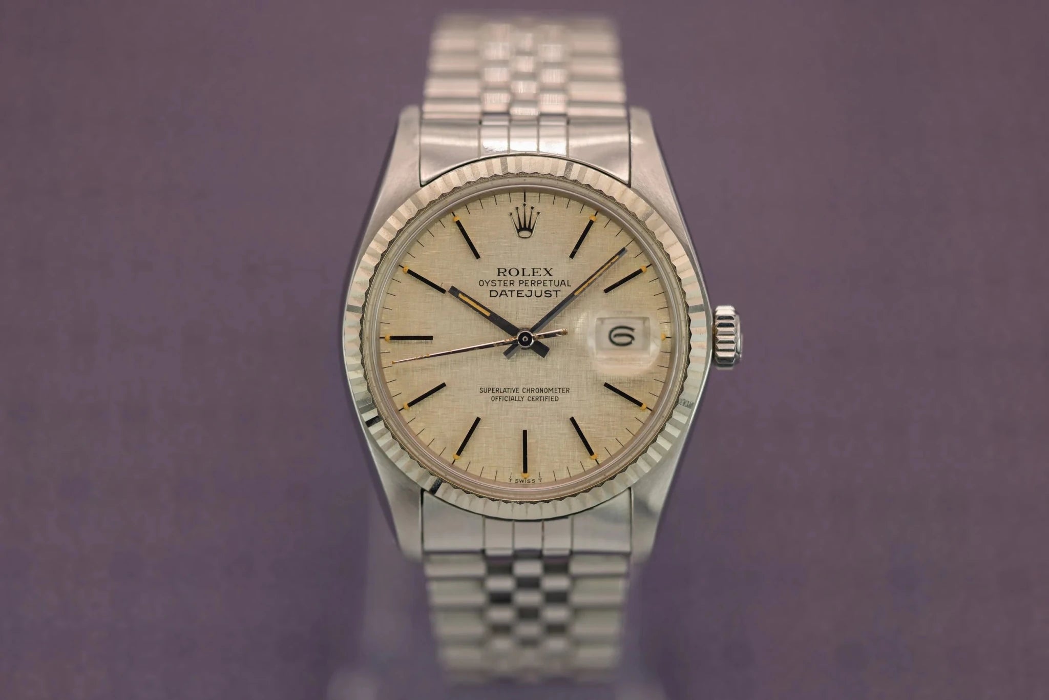 1978 Rolex Datejust Ref. 16014 | Linen Dial | Box and Papers - Sierra Time Co