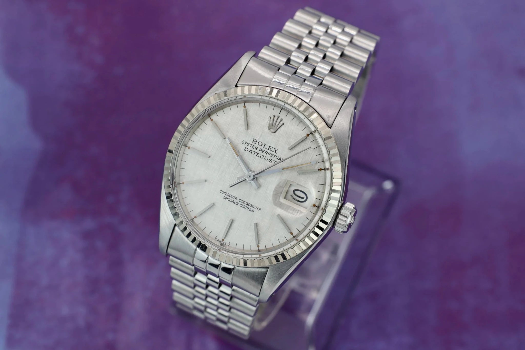 1978 Rolex Datejust Ref. 16014 | Silver Linen Dial - Sierra Time Co