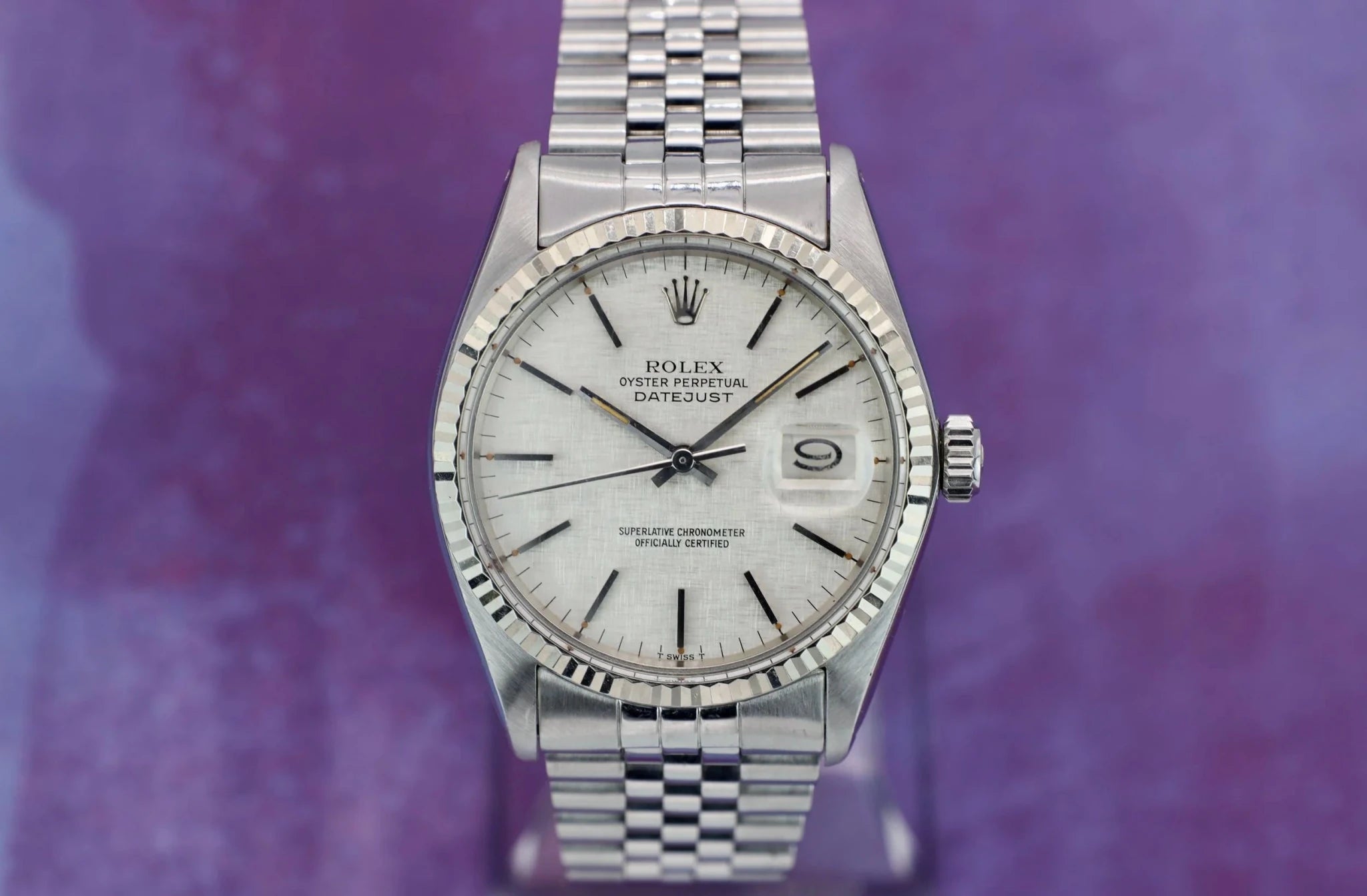 1978 Rolex Datejust Ref. 16014 | Silver Linen Dial - Sierra Time Co