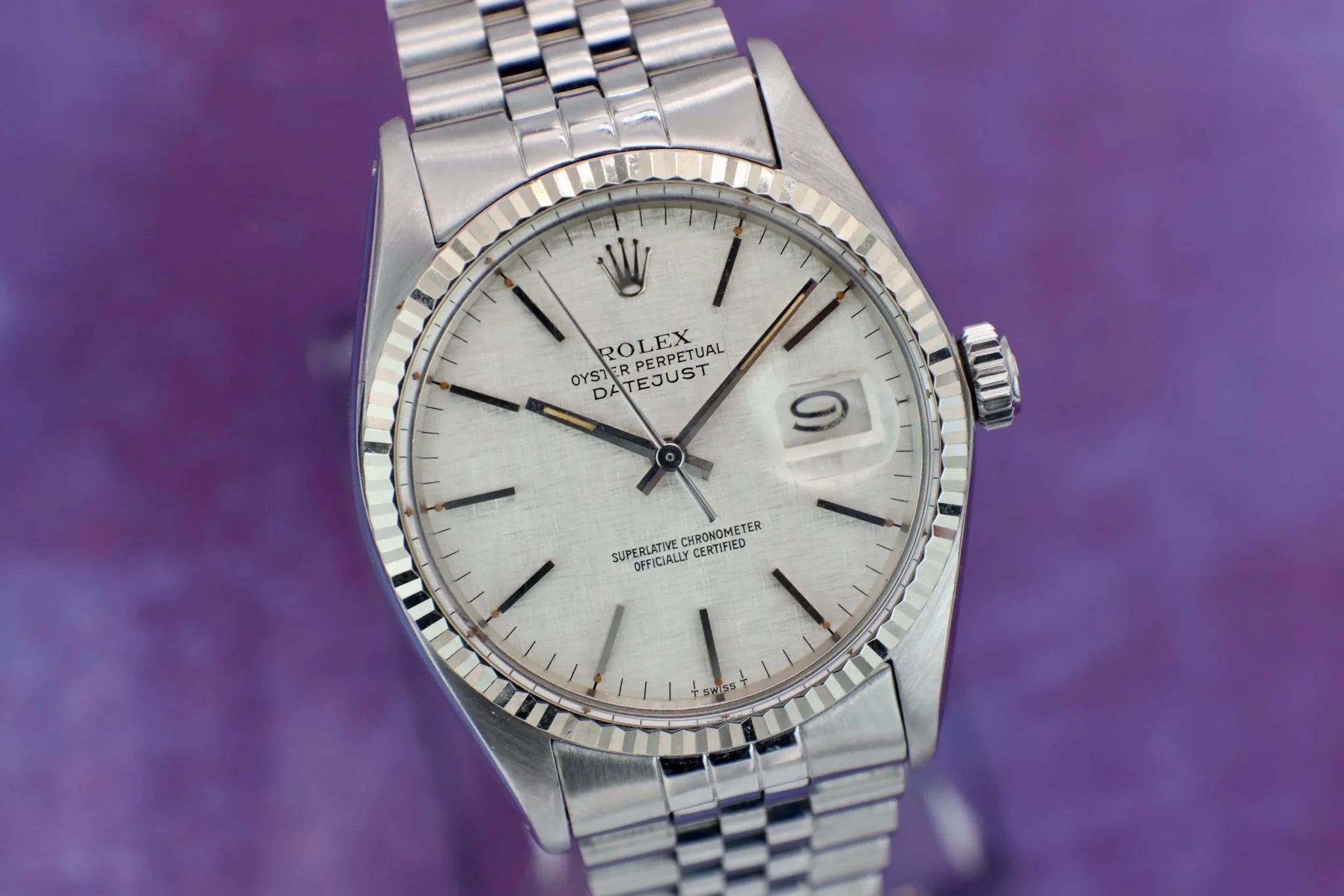 1978 Rolex Datejust Ref. 16014 | Silver Linen Dial - Sierra Time Co