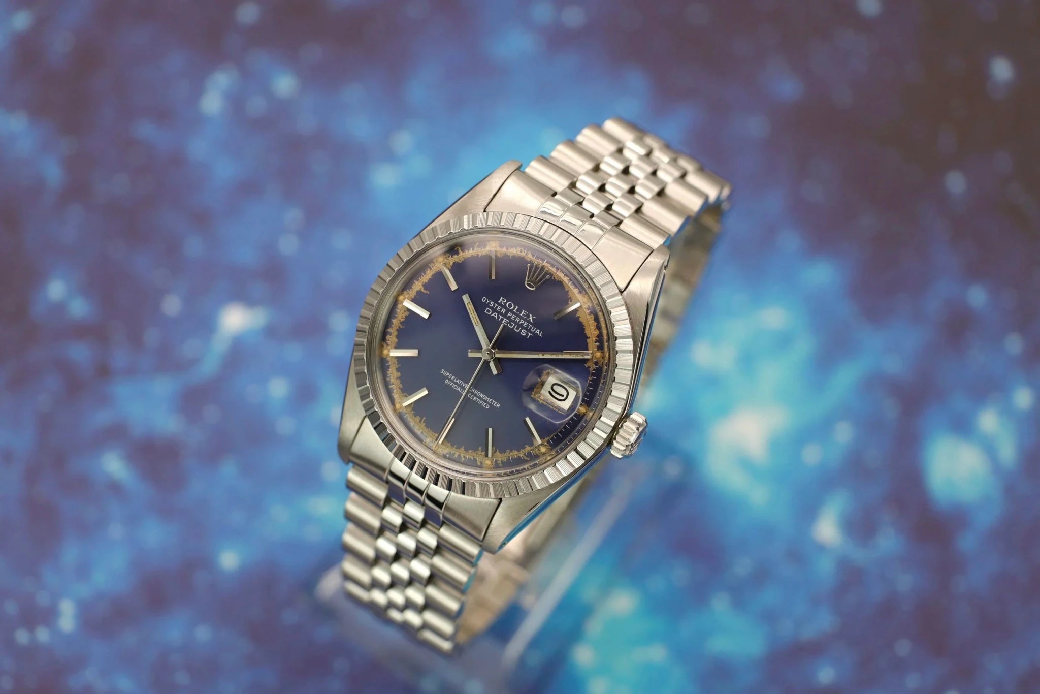 1978 Rolex Datejust Ref. 1603 | Tropical Ring Blue Dial - Sierra Time Co