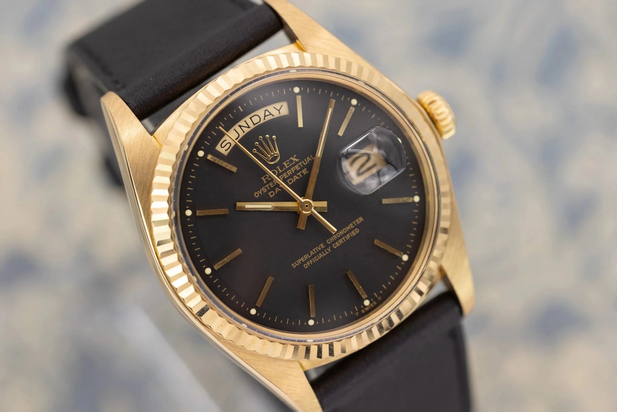 1978 Rolex Day-Date Ref. 1803 | Rare Matte Black Dial - Sierra Time Co