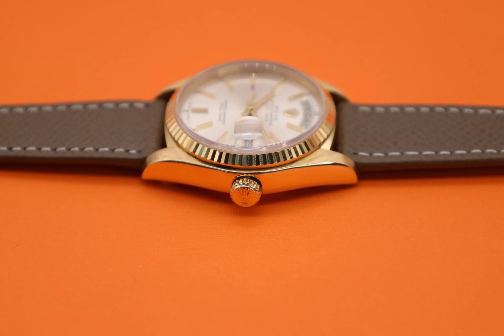 1978 Rolex Day-Date Ref. 18038 | Pumpkin Patina - Sierra Time Co