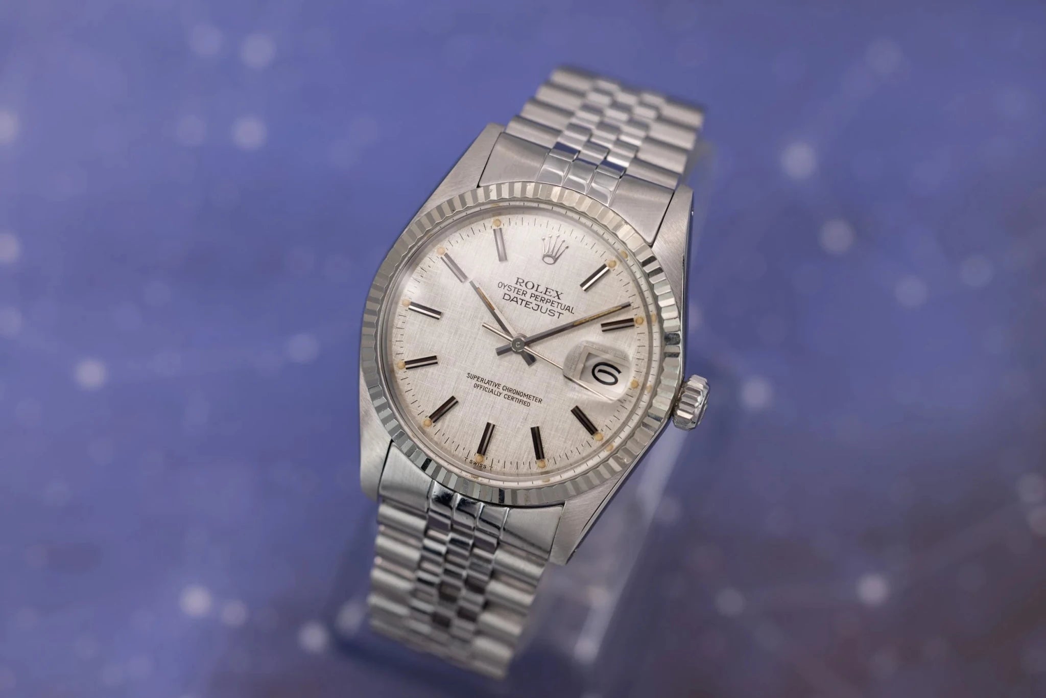 1979 Rolex Datejust Ref. 16014 | Silver Linen Dial - Sierra Time Co