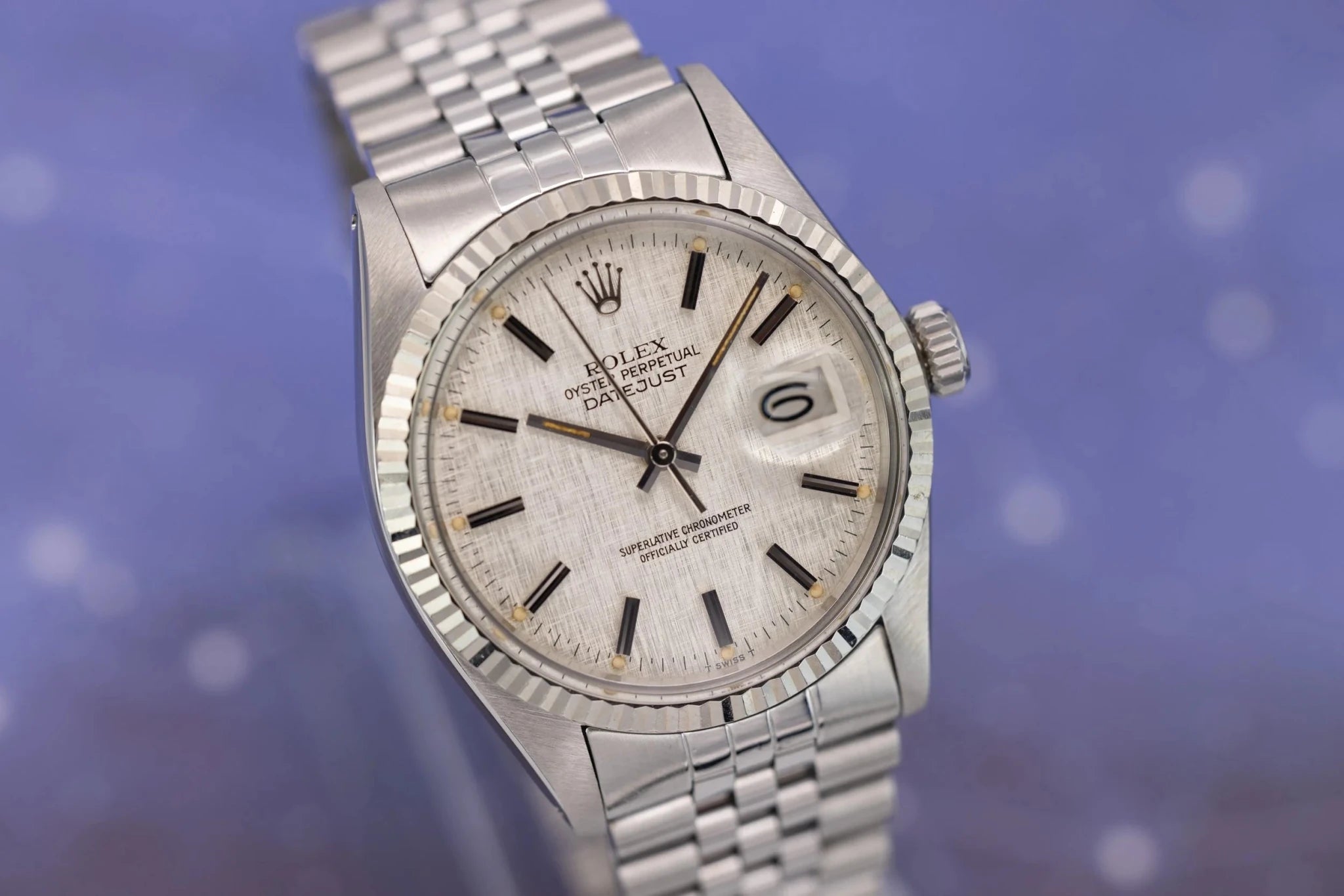 1979 Rolex Datejust Ref. 16014 | Silver Linen Dial - Sierra Time Co